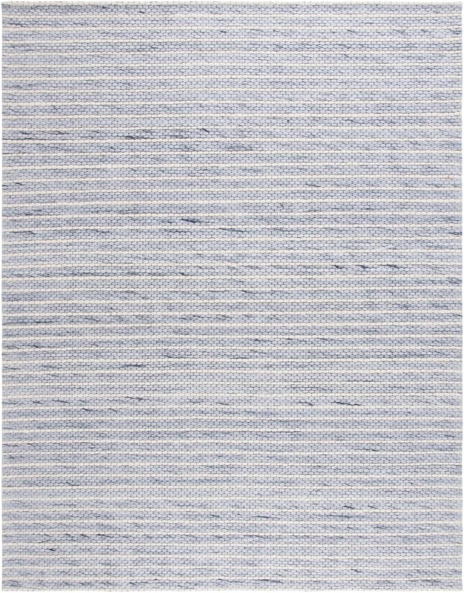 SAFAVIEH Marbella Cassandra Distressed Area Rug, Blue/Ivory, 8' x 10'