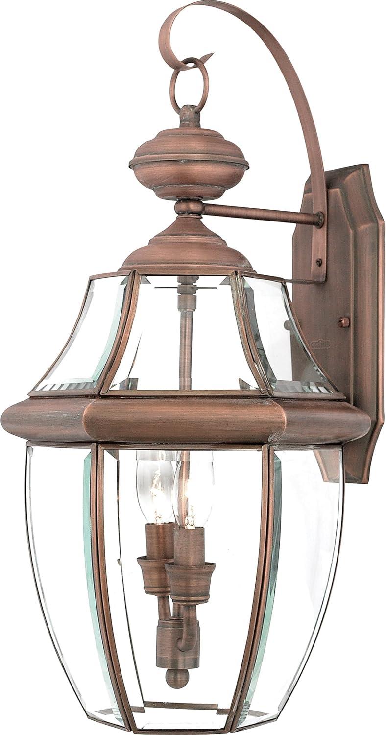 Quoizel Lighting Newbury 2 - Light Sconce in  Aged Copper