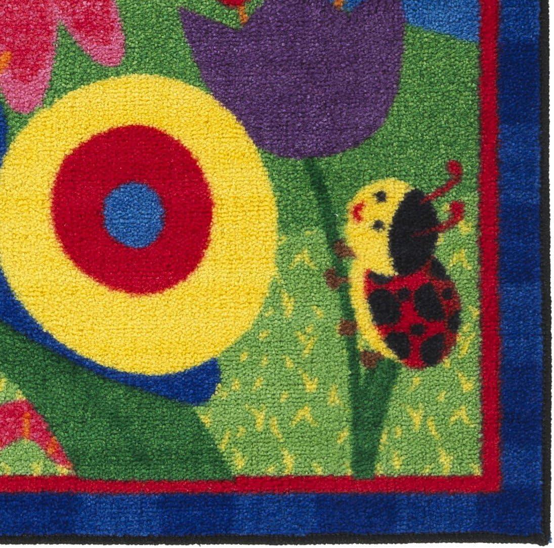Flagship Carpets Cutie Bugs Kids and Baby Non Slip Area Rug, 3' x 5'
