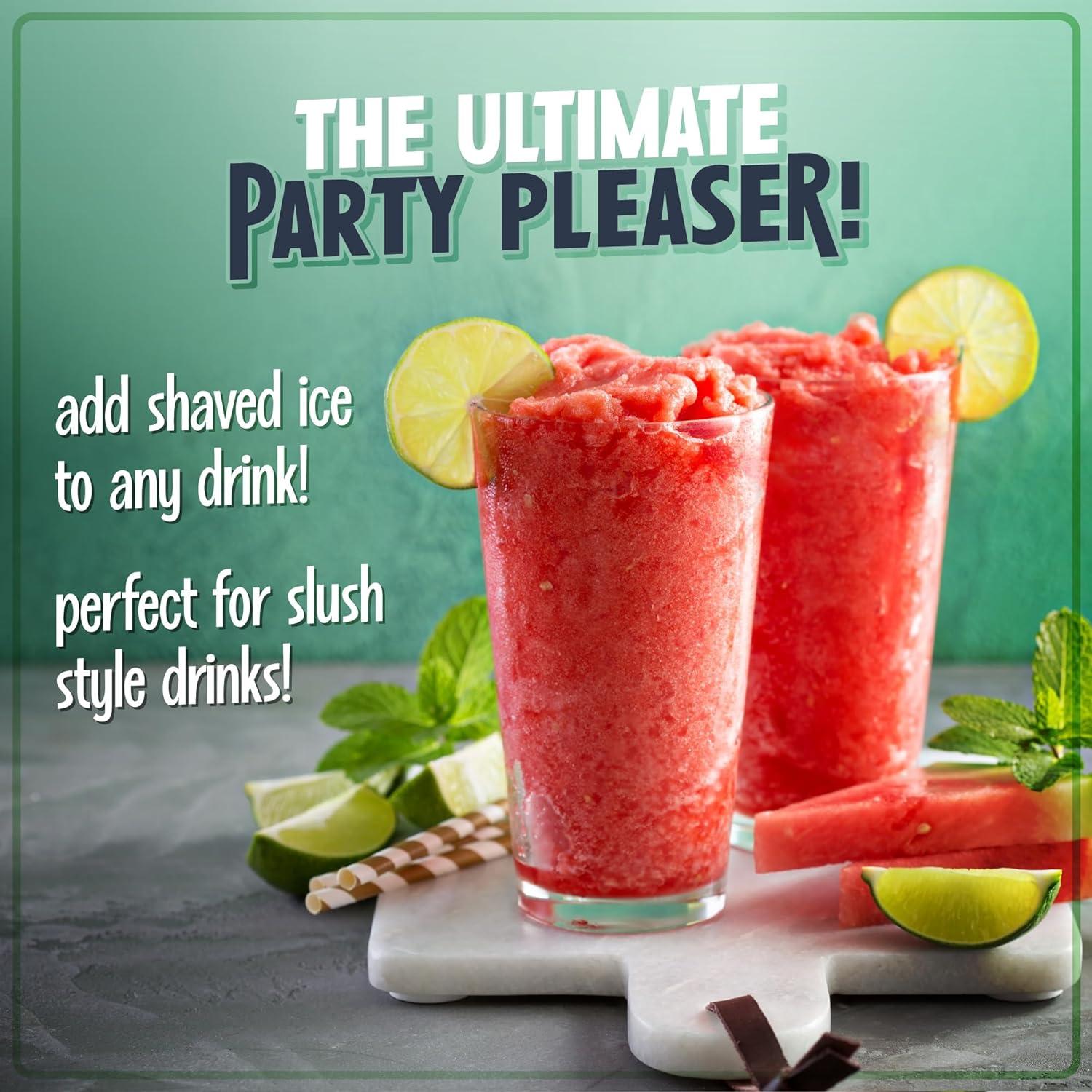 Nostalgia Nostalgia Electric Hawaiian Shave Ice & Snow Cone Maker, Includes Reusable Cup And Two Ice Molds, Stainless Steel Blades