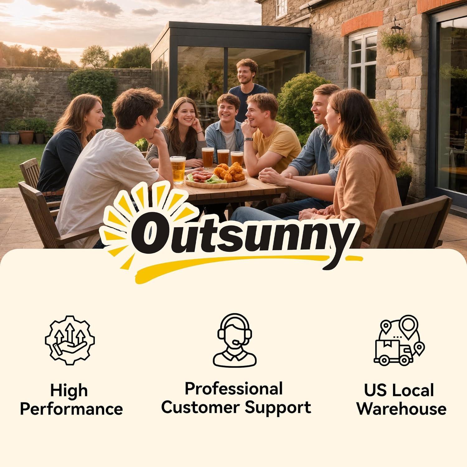 Outsunny 6' Portable Picnic Table and Bench Set, Outdoor Wooden Folding Camping Dining Table Set for Patio Garden Outdoor Activities