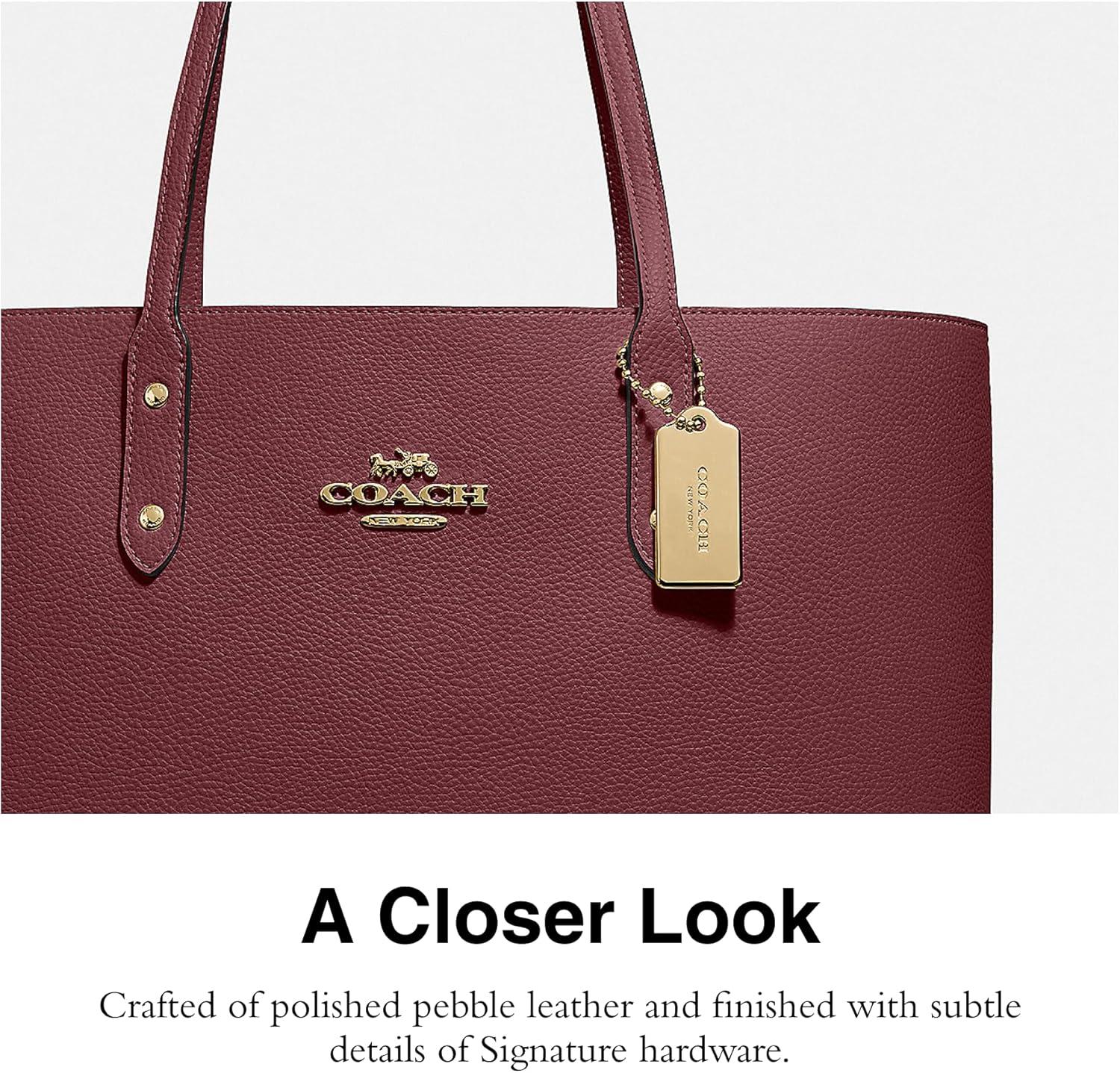 Coach Town Tote in IM/Wine