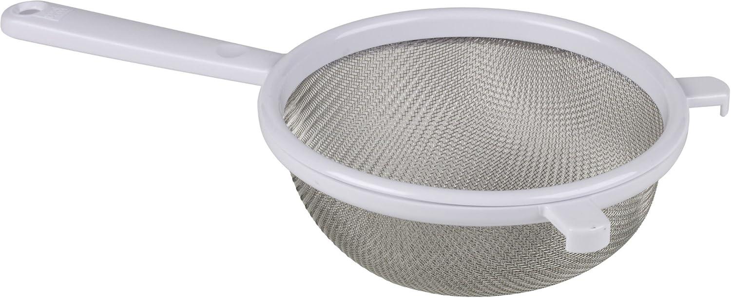 5.5-Inch Black Stainless Steel Mesh Strainer