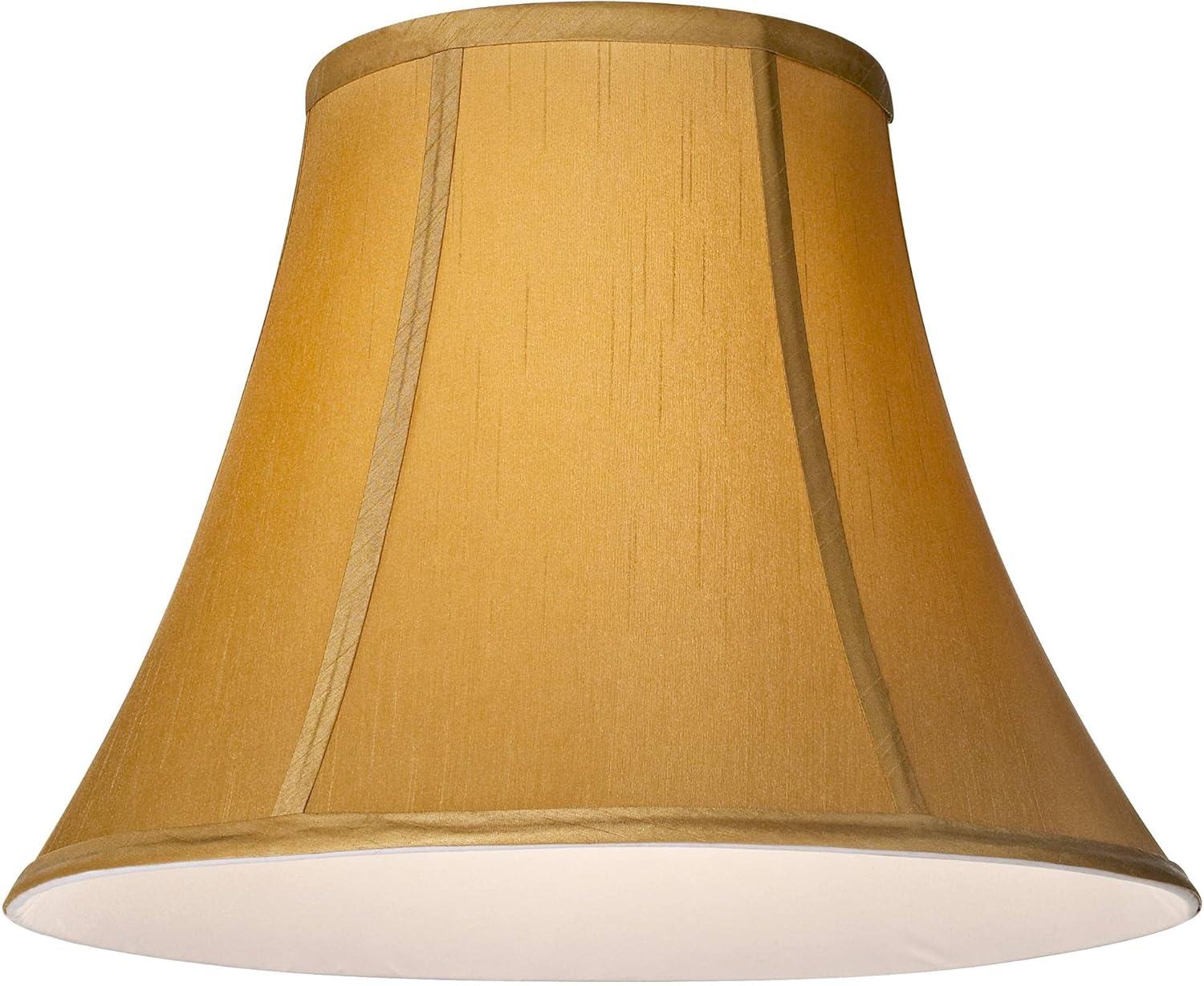 Coppery Gold Medium Bell Lamp Shade with Brass Fitter