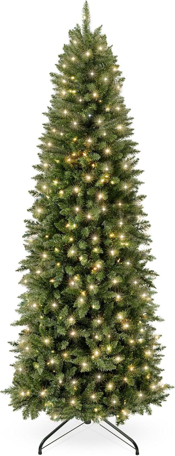 Best Choice Products Pre-Lit Spruce Pencil Christmas Tree w/ Incandescent Lights