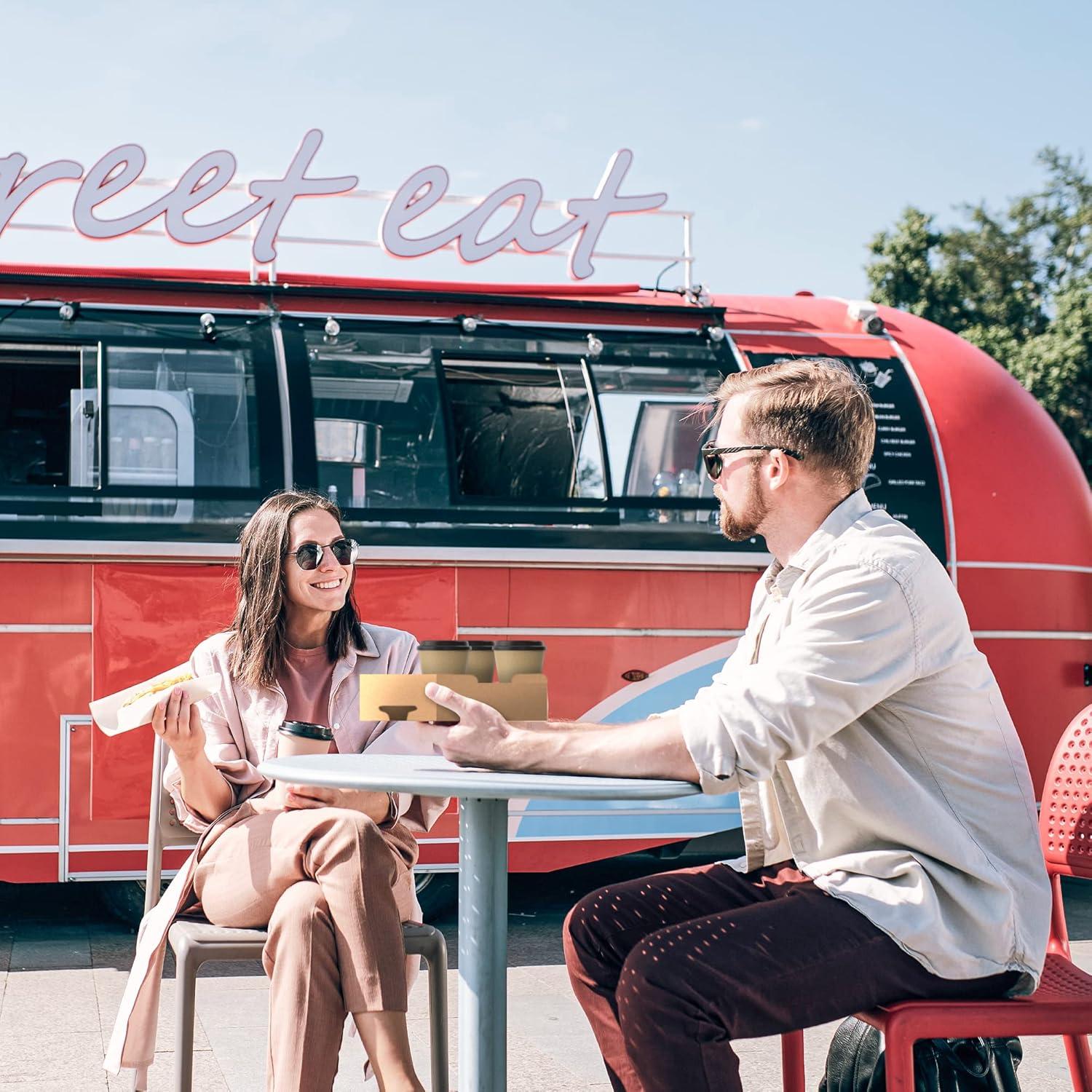 MT Products Brown Paperboard Food and Drink Tray - Pop-Up J-Type Rectangular - Pack of 25