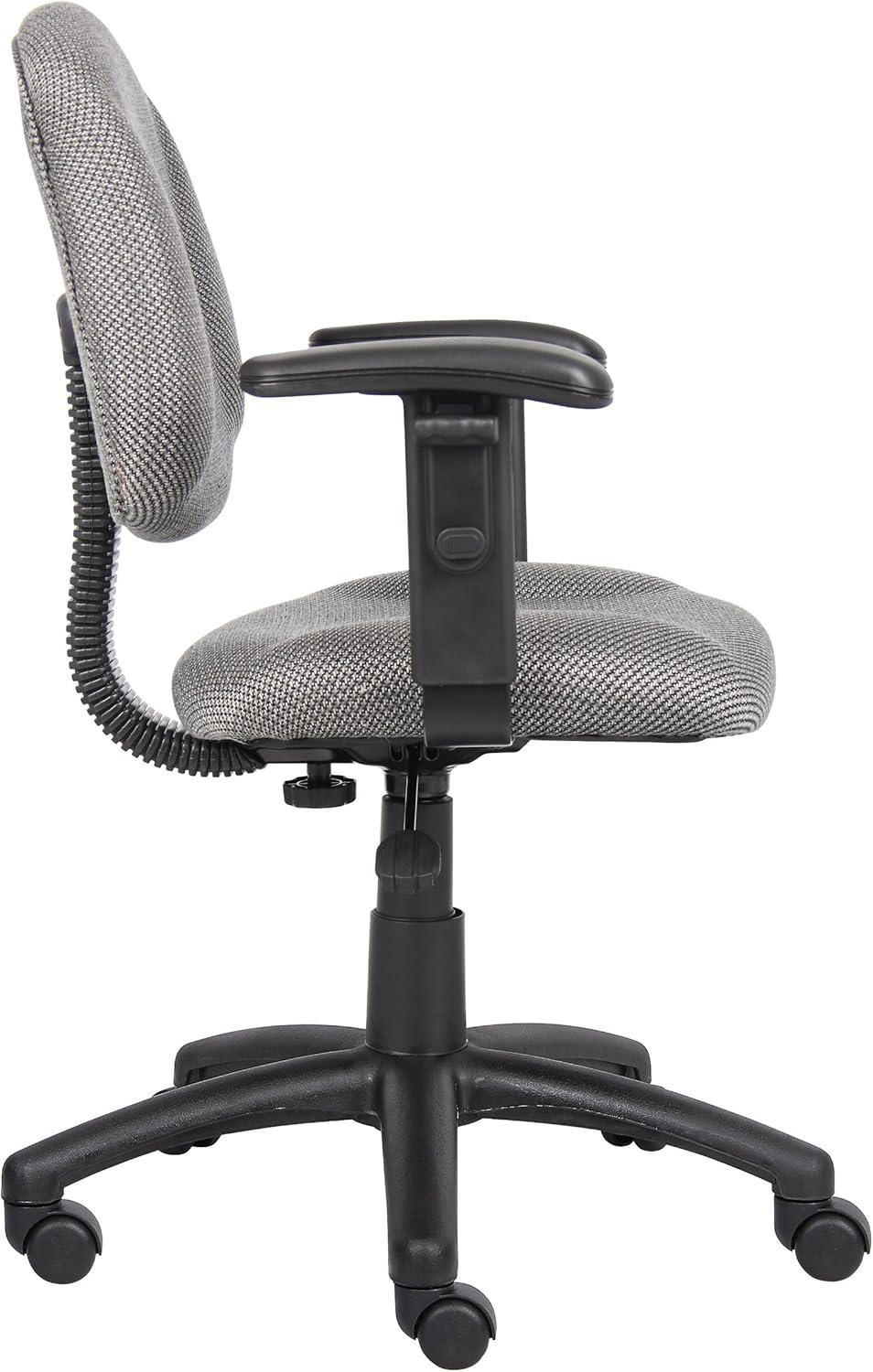 Deluxe Posture Chair with Adjustable Arms - Boss Office Products