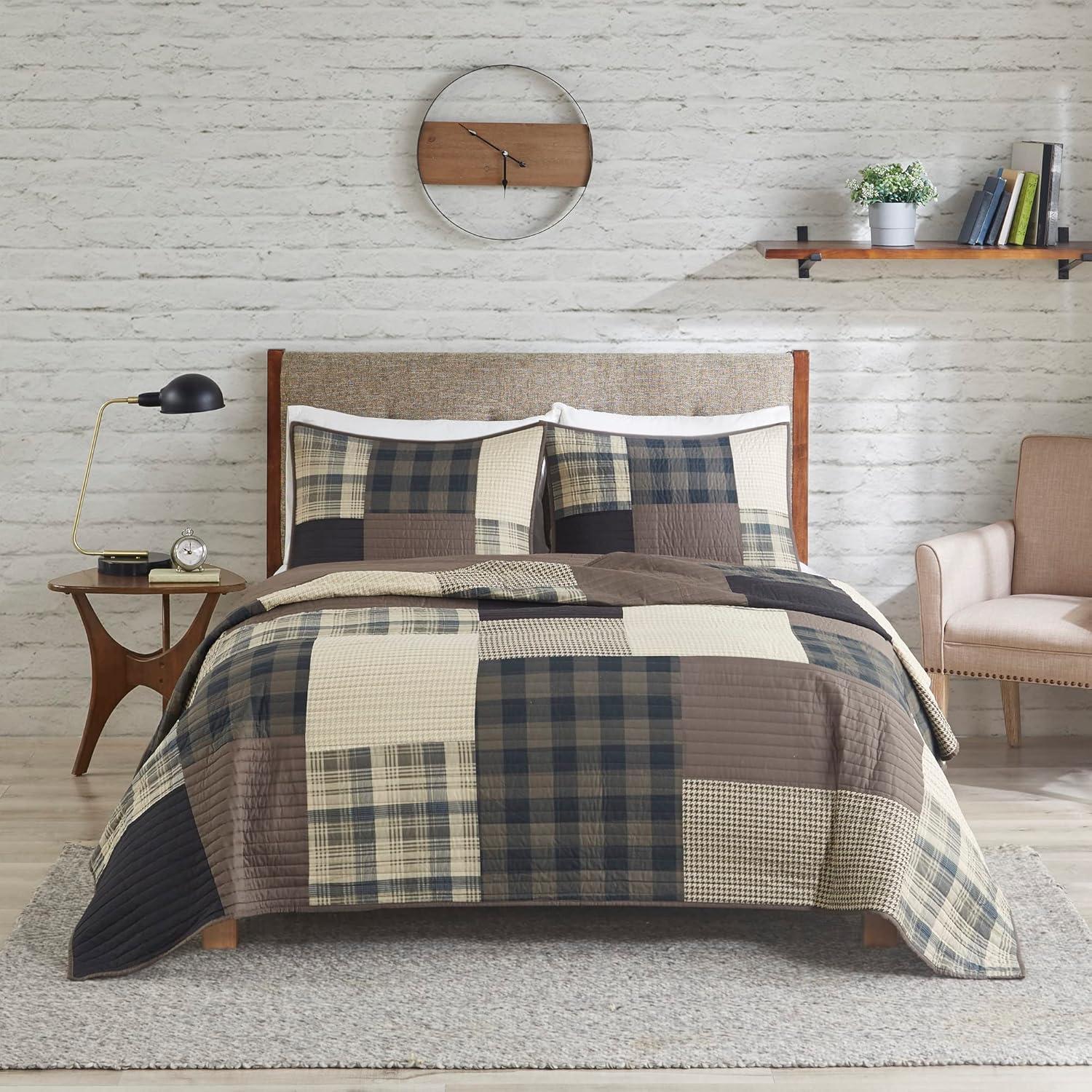 Winter Hills Oversized Cotton Quilt Bedding Set Tan - Woolrich