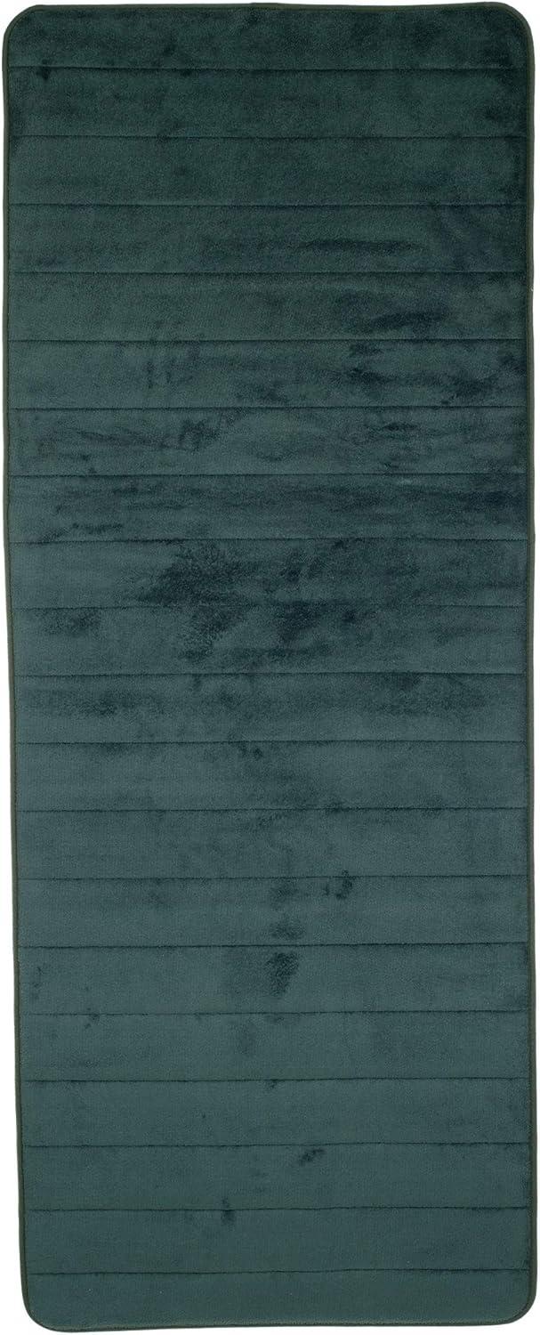 Lavish Home Extra Long Striped Memory Foam Bath Mat