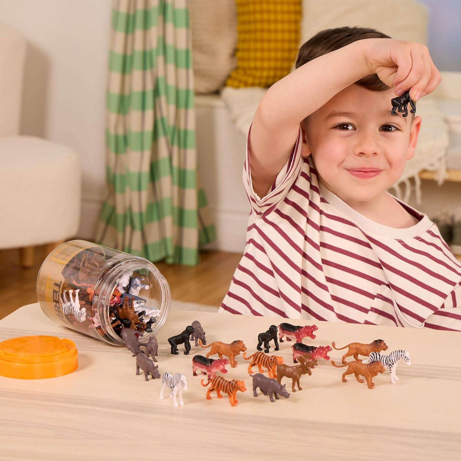 Terra Wild Animal Figures, 60-Piece Set