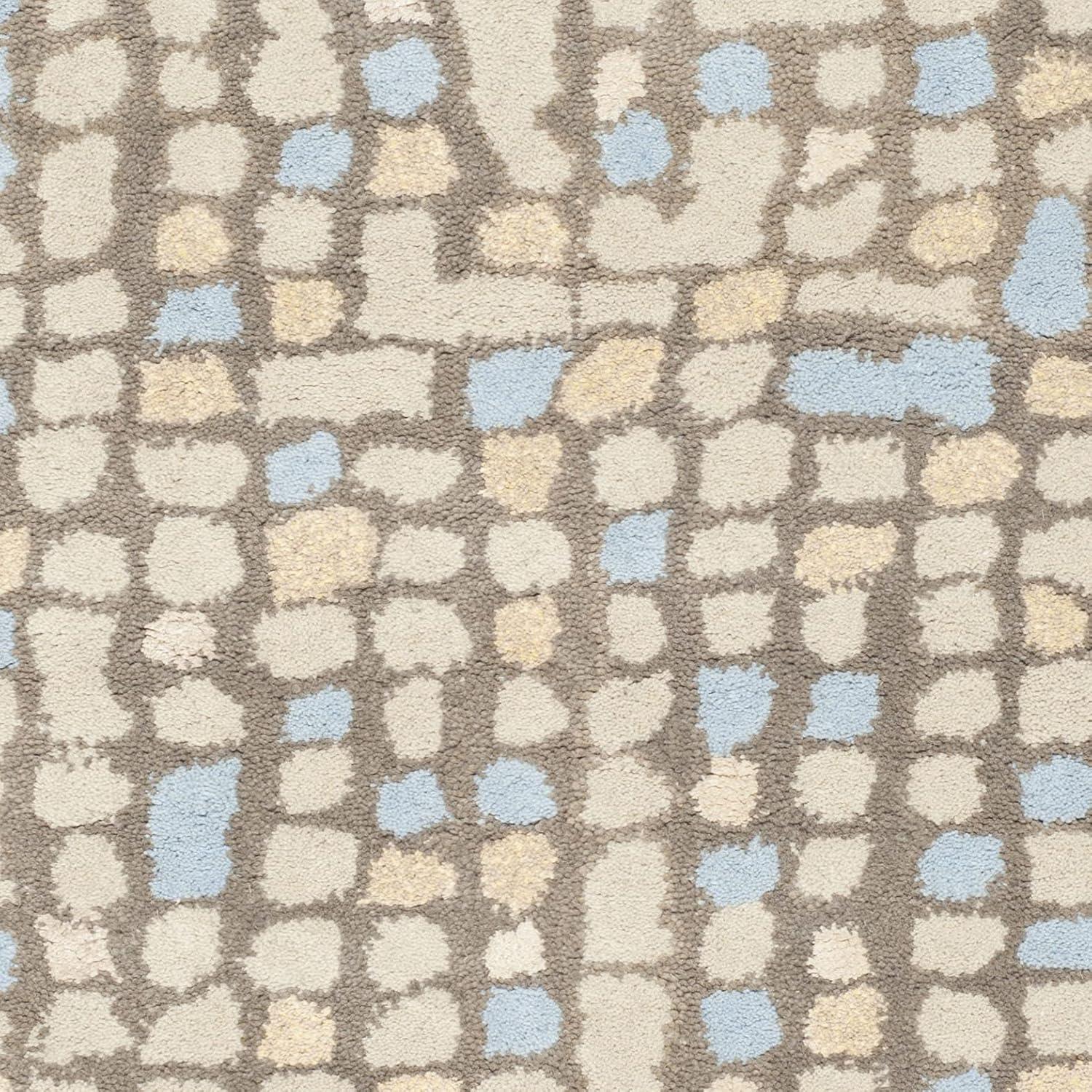 SAFAVIEH Martha Stewart Mosaic Dotted Area Rug, Hickory/Beige, 3' x 5'