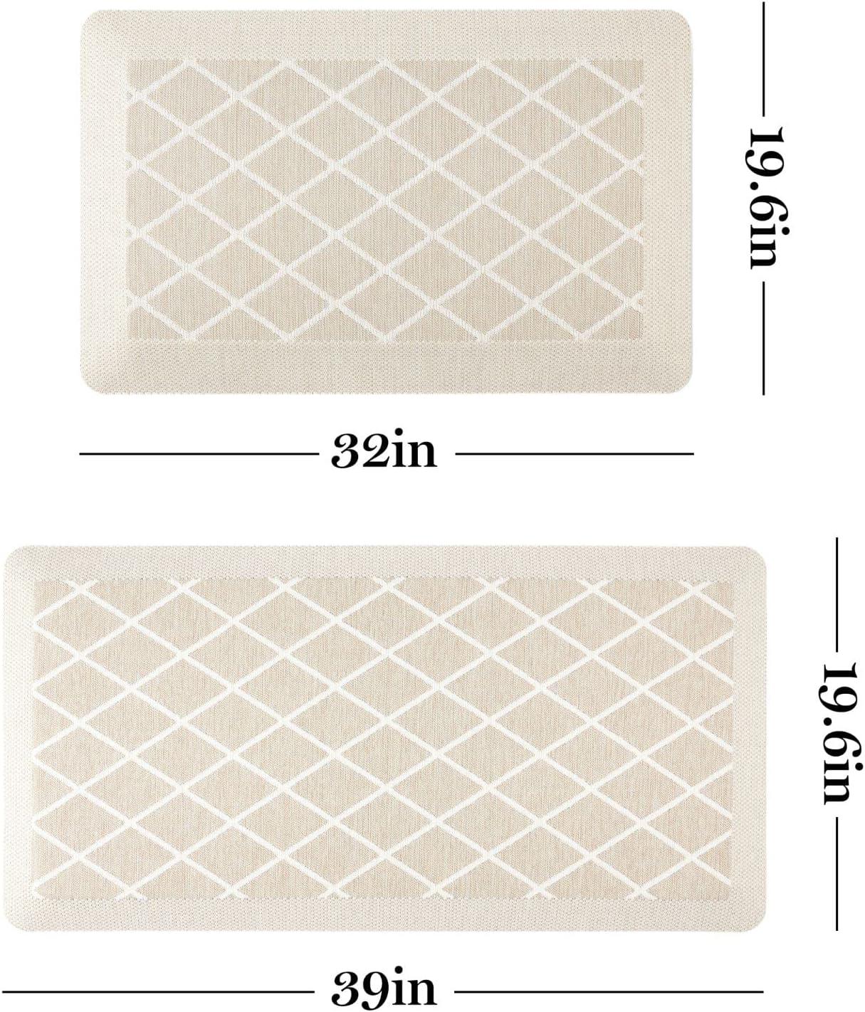 Martha Stewart Miles Modern Diamond Anti-Fatigue Air-Infused Kitchen Mat