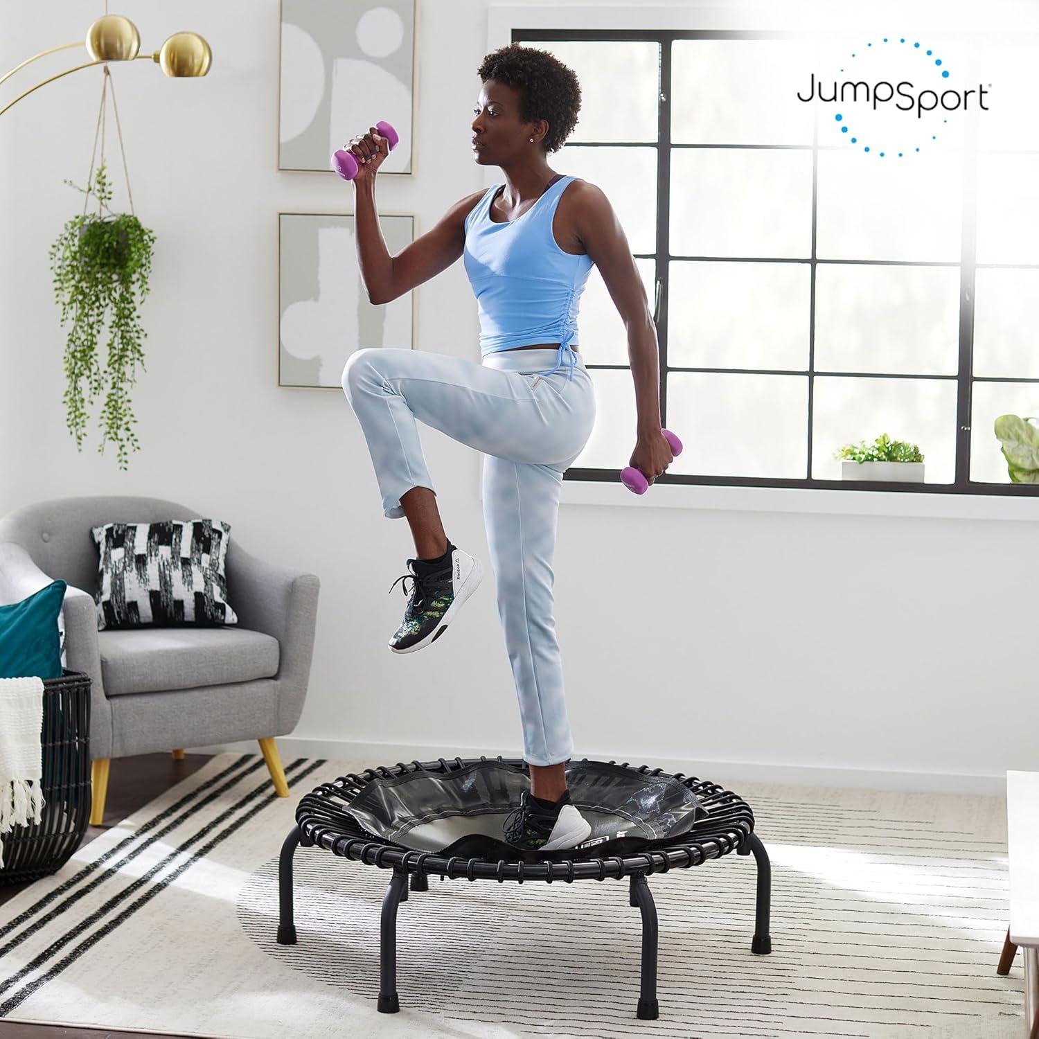 JumpSport 220 Small Rebounder for Adults, 39" ESSENTIAL Home Fitness Trampoline