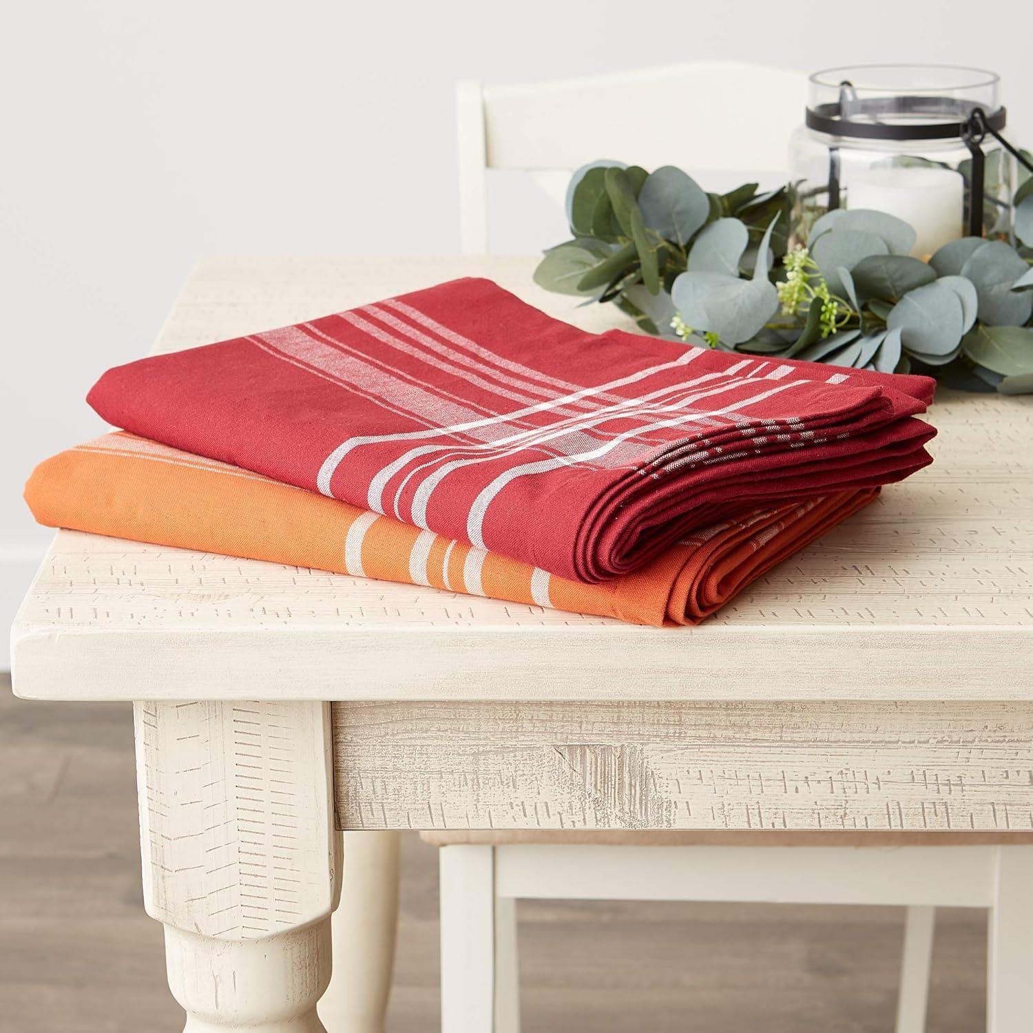Burnt Orange Harvest Market Tablecloth 60X84
