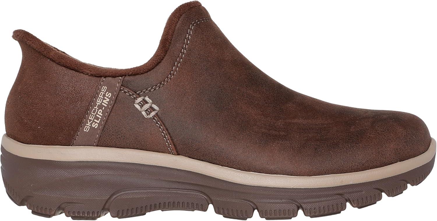 Chocolate Faux Leather Slip-On Clogs with Fur Lining