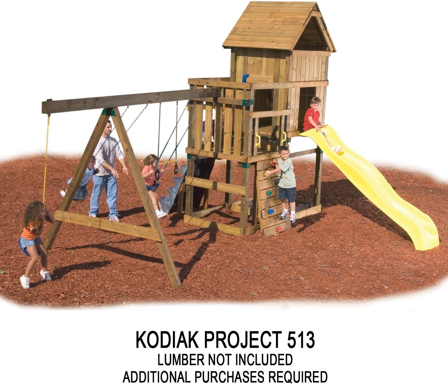 Kodiak Custom Play Set Hardware Kit with Swings and Climbing Rocks