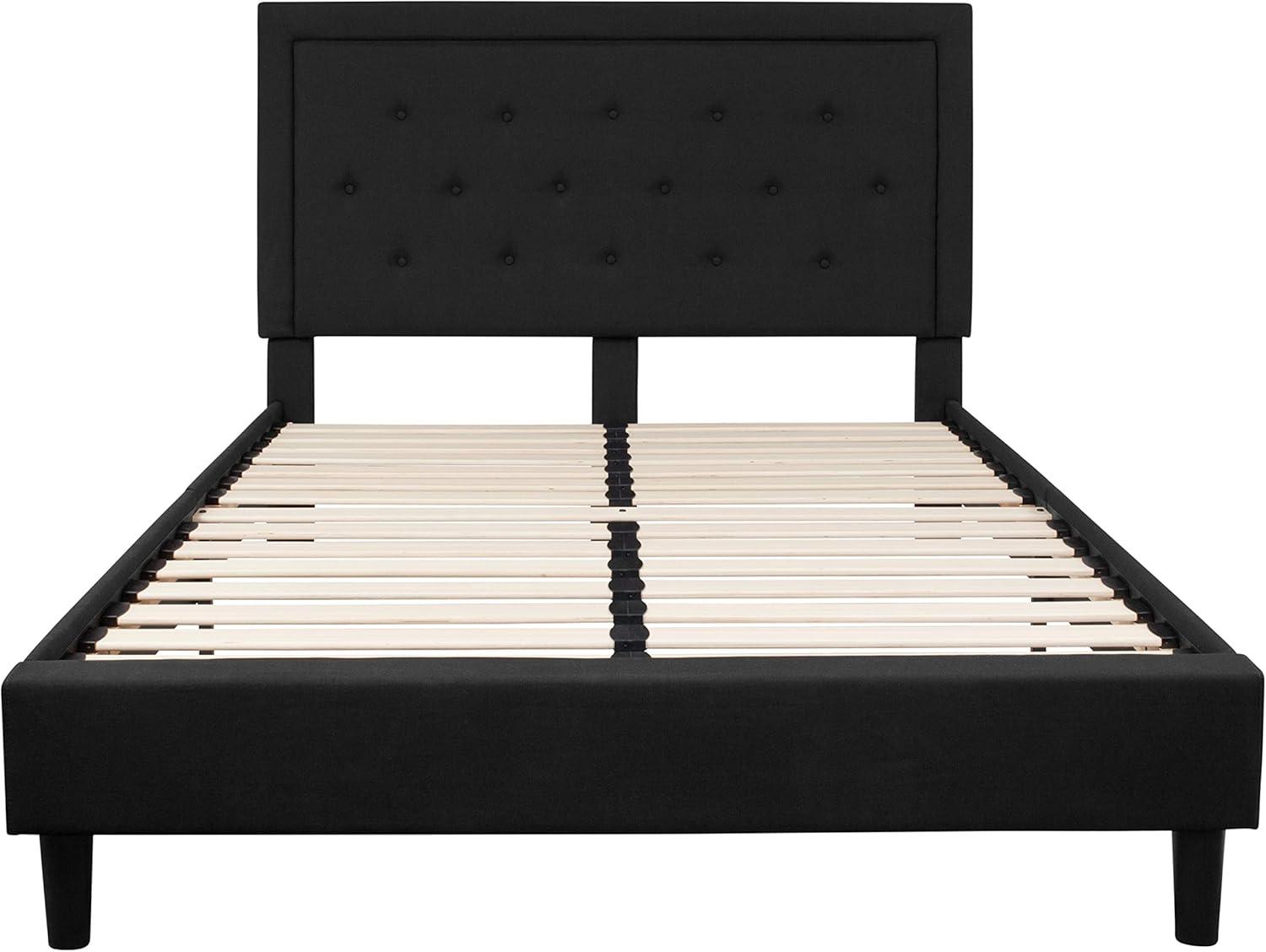 Flash Furniture Roxbury Panel Tufted Upholstered Platform Bed