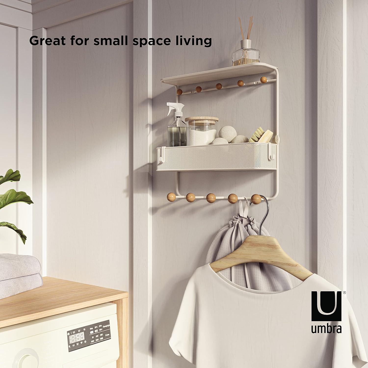 Estique Multi-Hook Wall Shelf