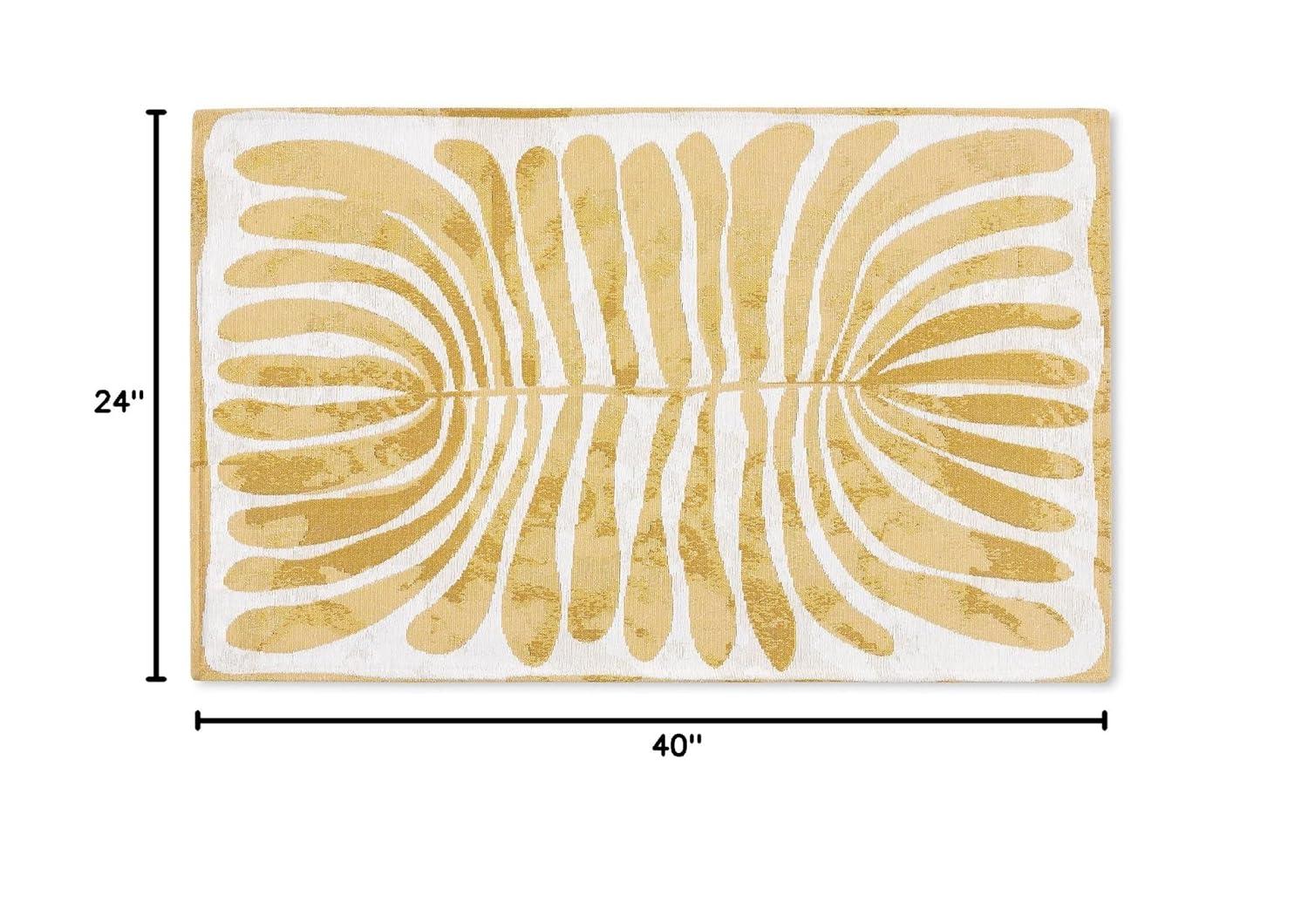 Town & Country Living TOWN & COUNTRY Luxe Livie Matisse Cutout Everwash Non-Slip Backing Washable Multi-Use Kitchen Mat