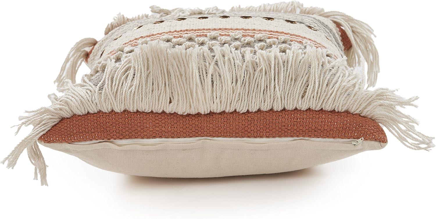 Rajani Home Analee Appliqued Cotton Throw Pillow