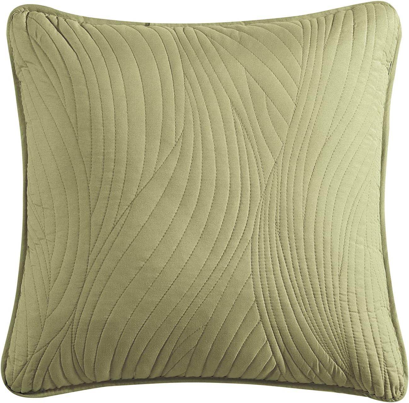 Stream Embroidered Reversible Throw Pillow