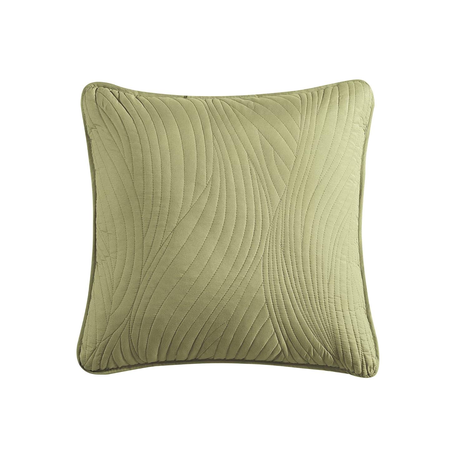 Brielle Stream Embroidered Reversible Throw Pillow