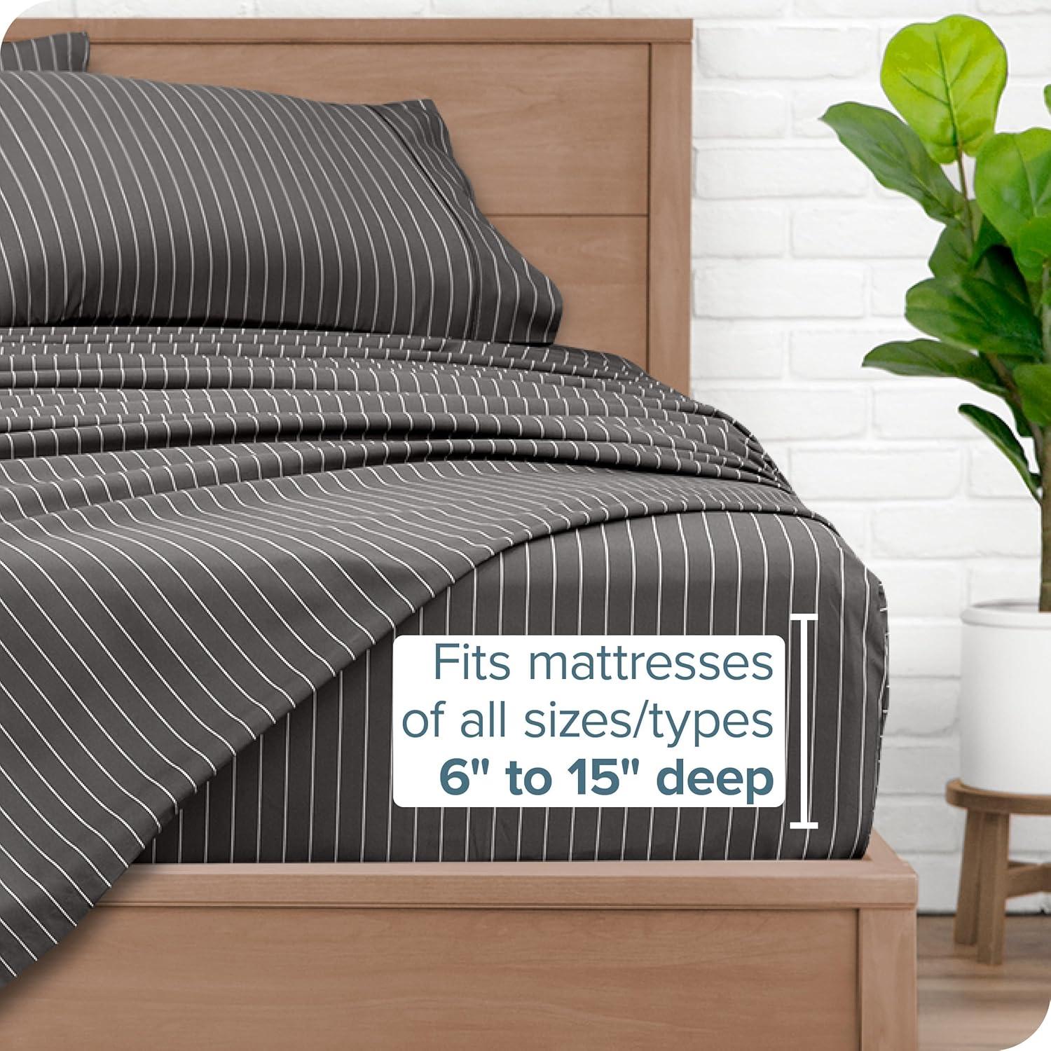 Bare Home Sheet Set - Luxury 1800 Ultra-Soft Microfiber Bed Sheets - Double Brushed - Deep Pockets - Easy Fit