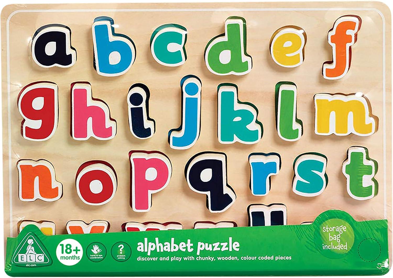 Early Learning Centre Alphabet Puzzle, Develops Hand Eye Coordination, Problem Solving, Learning to Read, Kids Toys for Ages 18 Month,  Exclusive