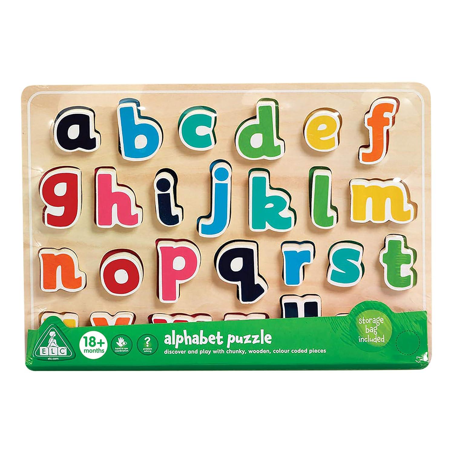 Early Learning Centre Alphabet Puzzle, Develops Hand Eye Coordination, Problem Solving, Learning to Read, Kids Toys for Ages 18 Month,  Exclusive