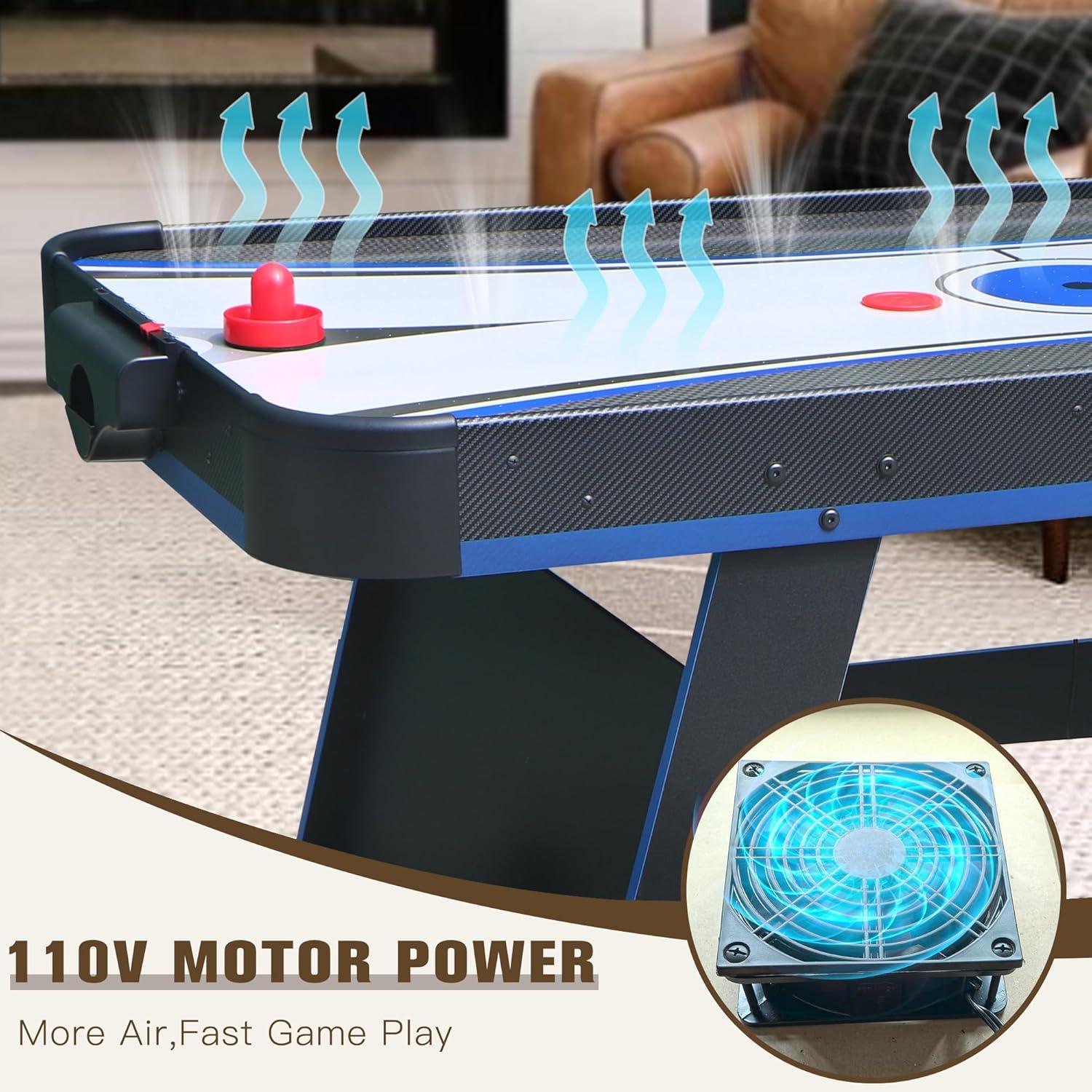 Hathaway Games 5' Two Player Air Hockey Table with Manual Scoreboard