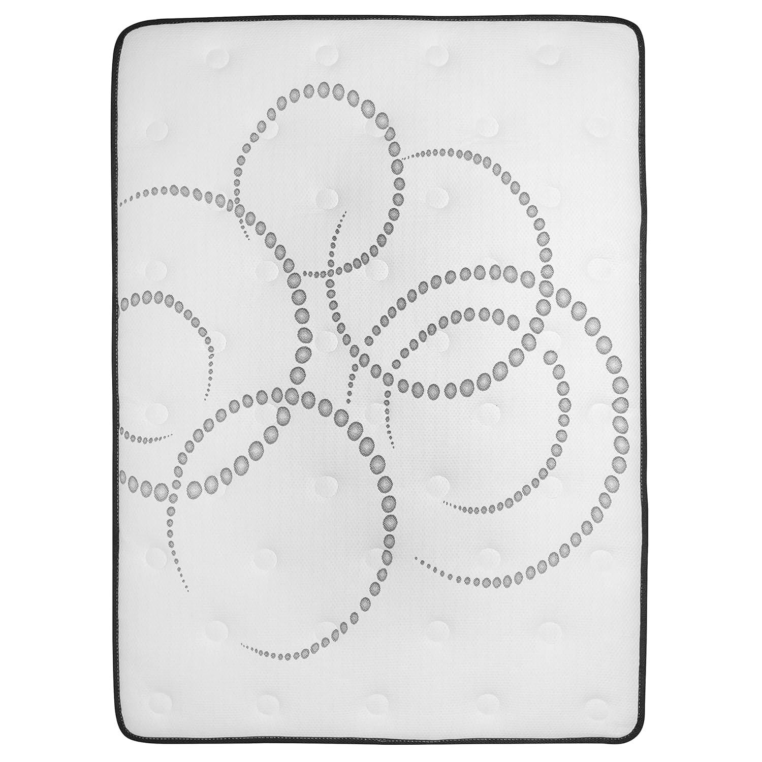 Flash Furniture Capri Comfortable Sleep 10 Inch CertiPUR-US Certified Hybrid Pocket Spring Mattress, Full Mattress in a Box