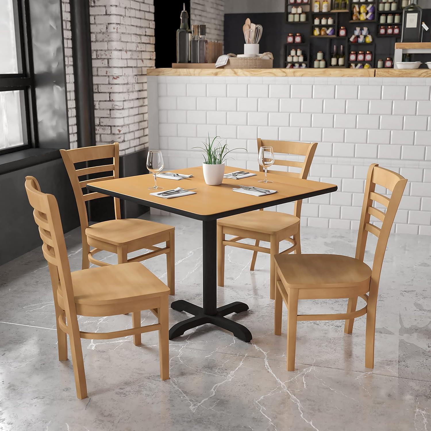 Flash Furniture Ladder Back Wooden Restaurant Chair