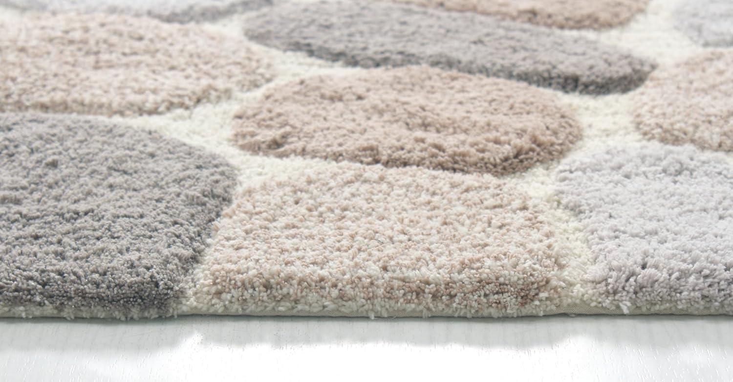 2pc 32"x20" Pebbles Bath Rug Set Gray/Blue - Chesapeake Merchandising