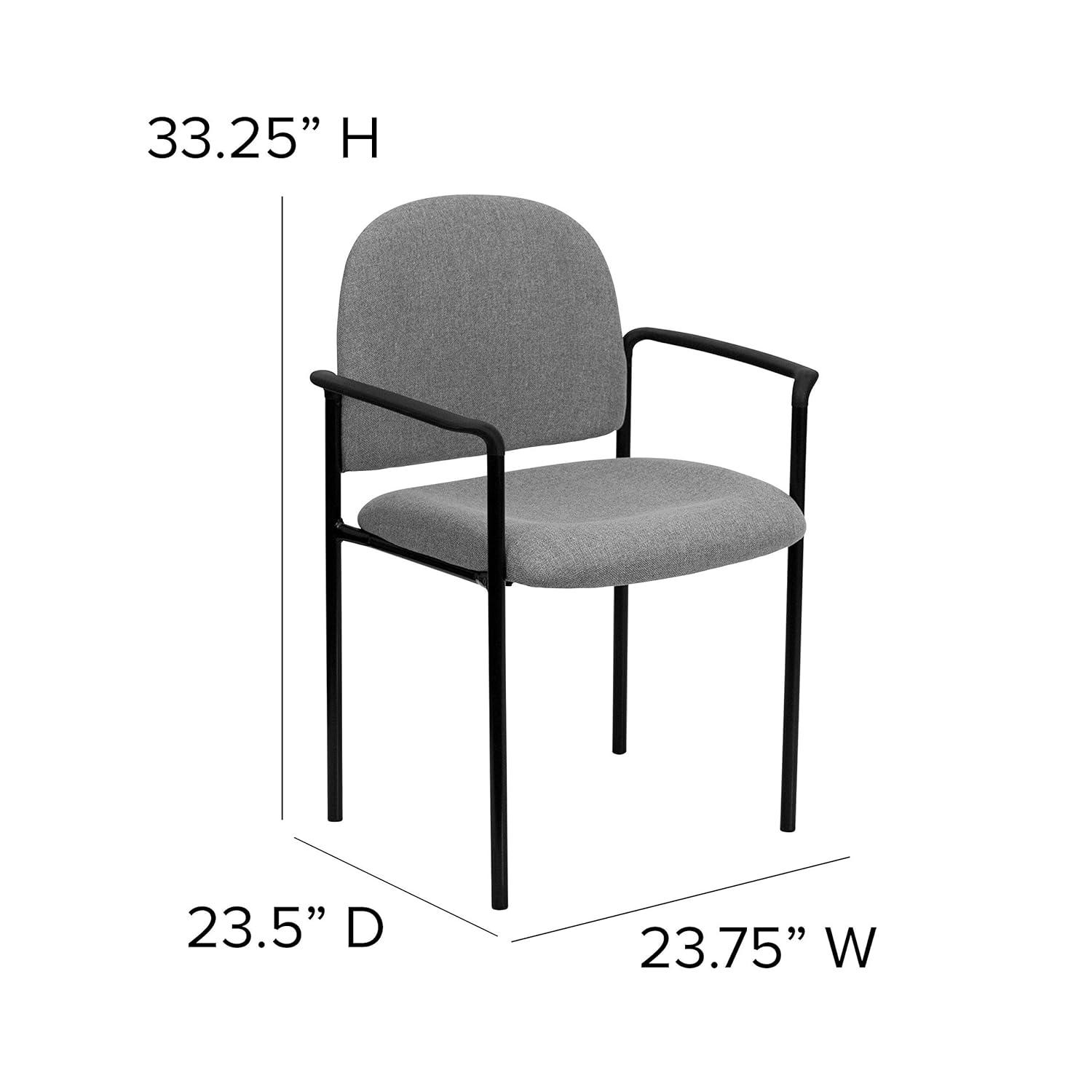 Flash Furniture Prather Tania Comfort Vinyl Upholstered Stackable Side Reception Chair by Flash Furniture