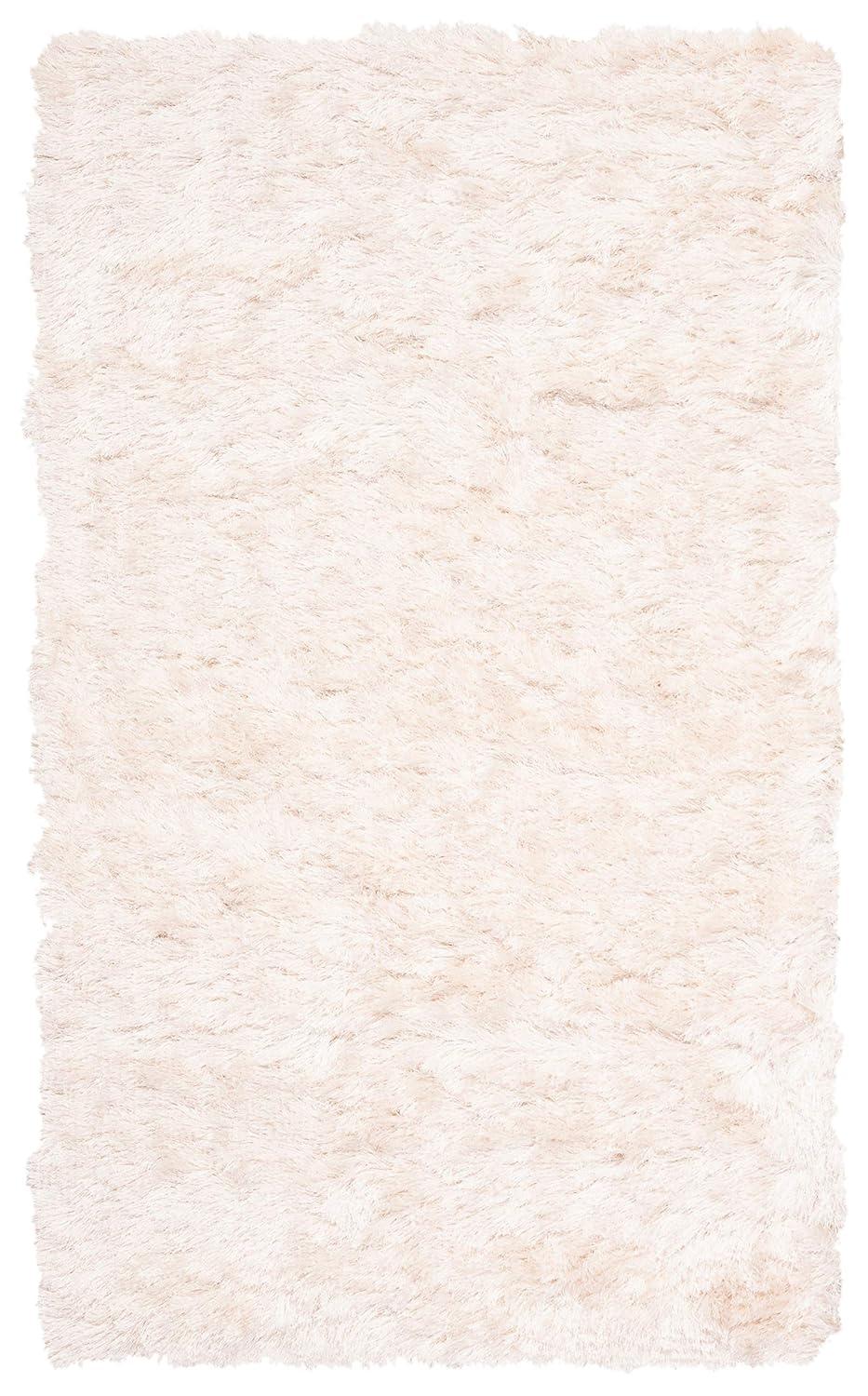 Paris Shag SG511 Hand Tufted Indoor Accent Rug - Ivory - 3'x5' - Safavieh