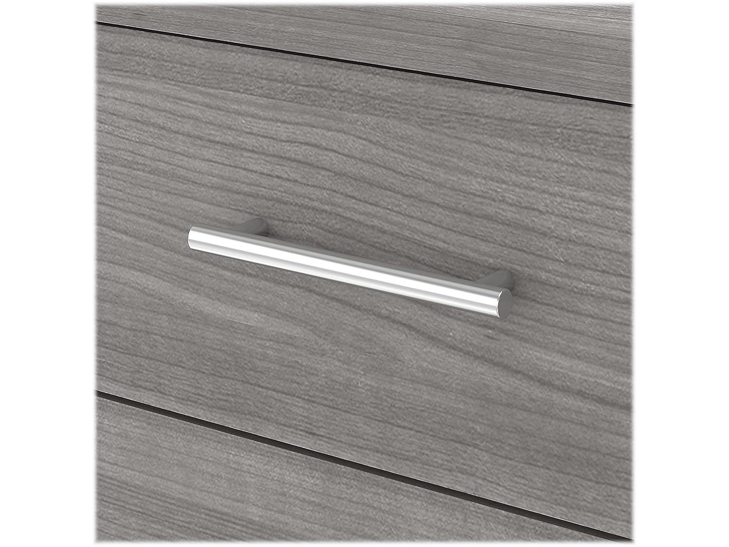 Somerset 72W Sit to Stand L Desk with Hutch in Platinum Gray - Engineered Wood