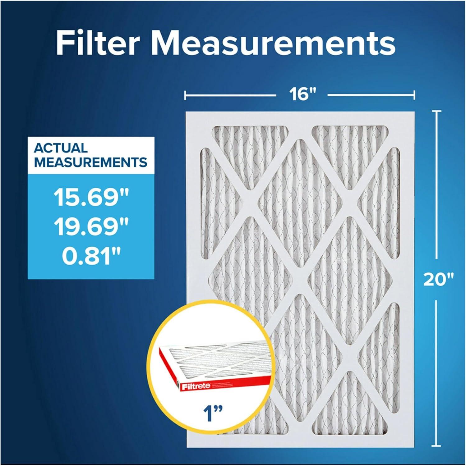 Filtrete 16x20x1 MPR 1000 Allergen Defense Air Filters, 4-Pack