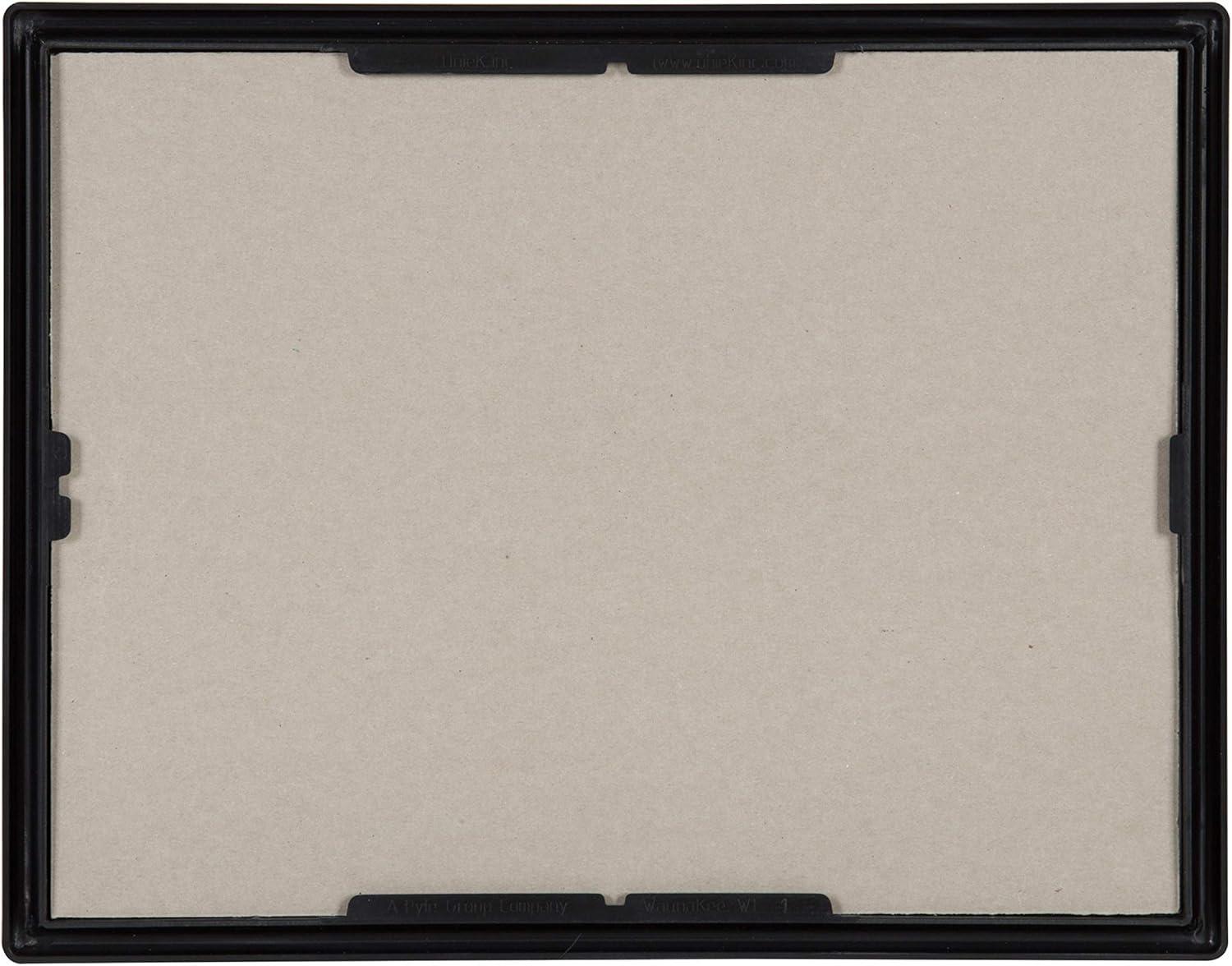 DesignOvation Corporate Document Frame Made to Display Standard Certificates, Black 8.5x11, Set of 12 Ready To Use Horizontally or Vertically