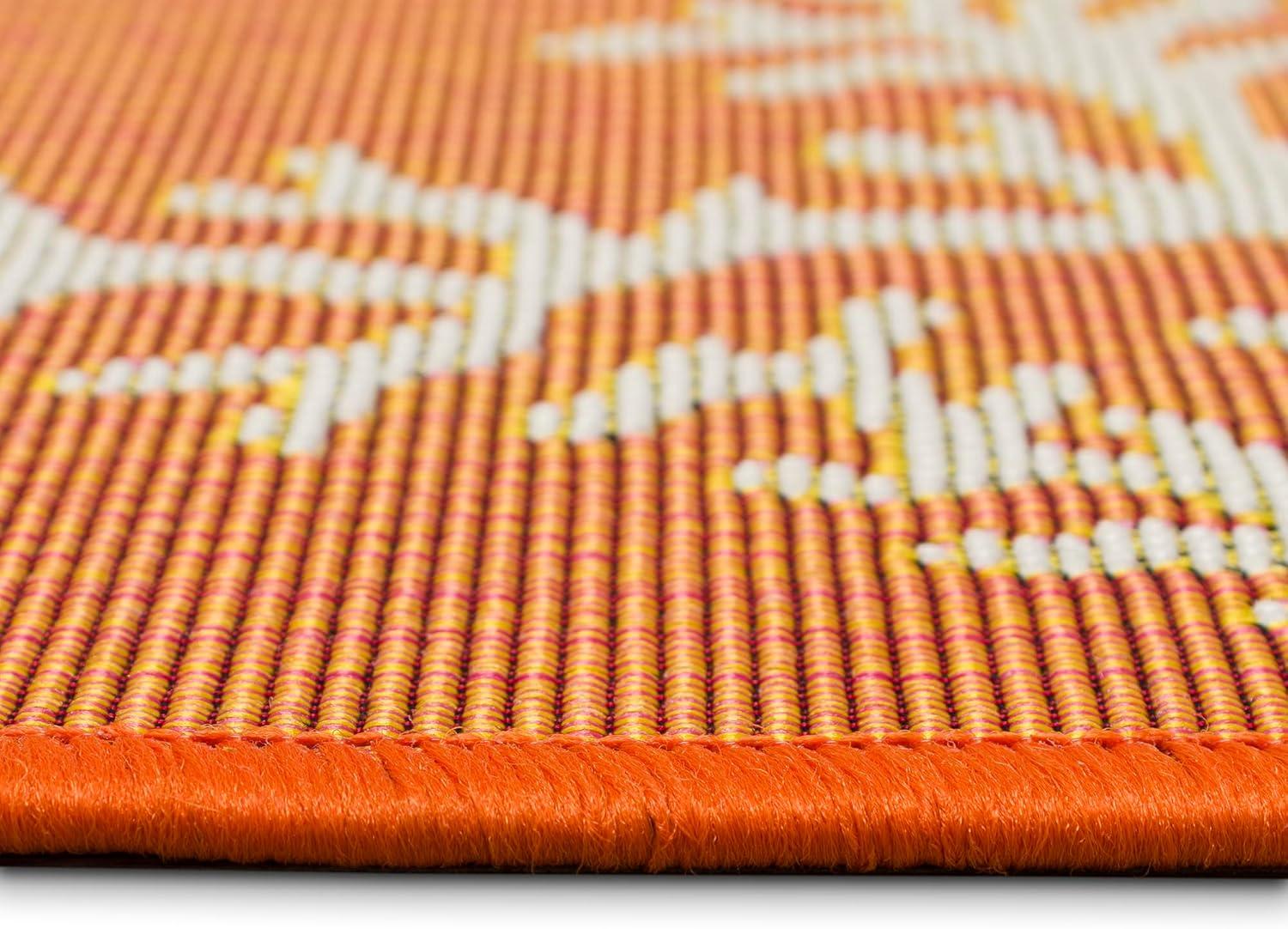 Liora Manne Esencia Coral Edge Indoor/Outdoor Mat Sunset 2' x 2'10"