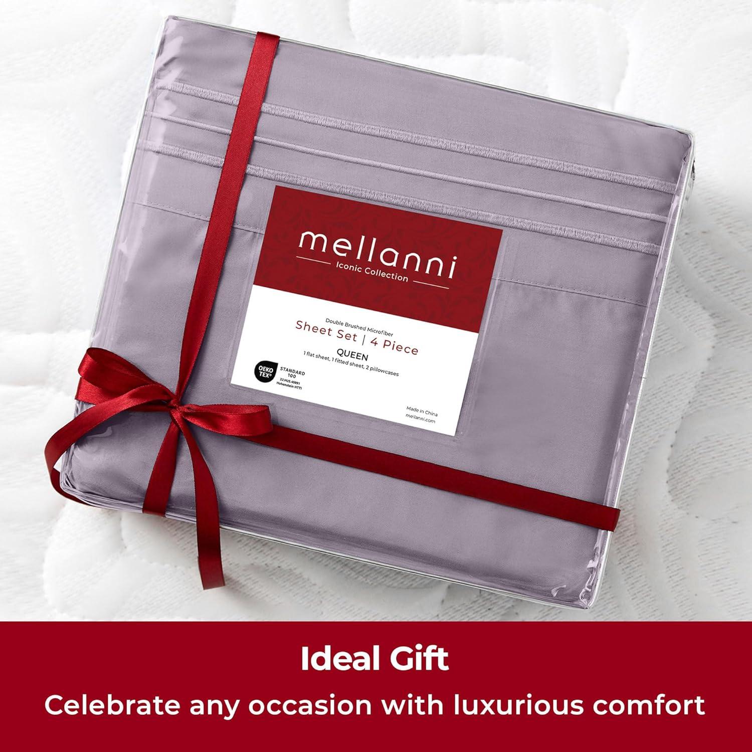 4 Piece Microfiber Sheet Set - Mellanni