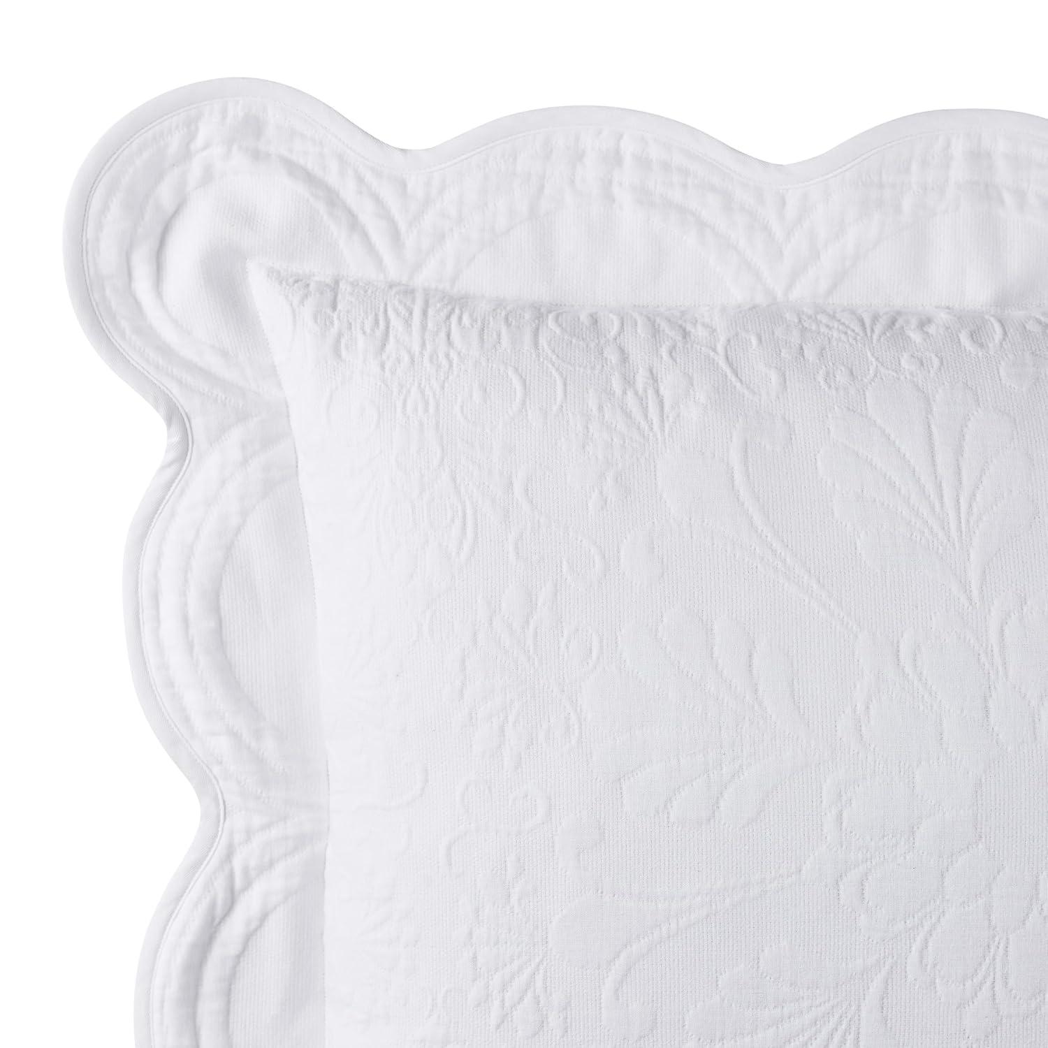 Historic Charleston Historic Charleston Charleston Estate Sham, Scalloped Pillow Cover, Single