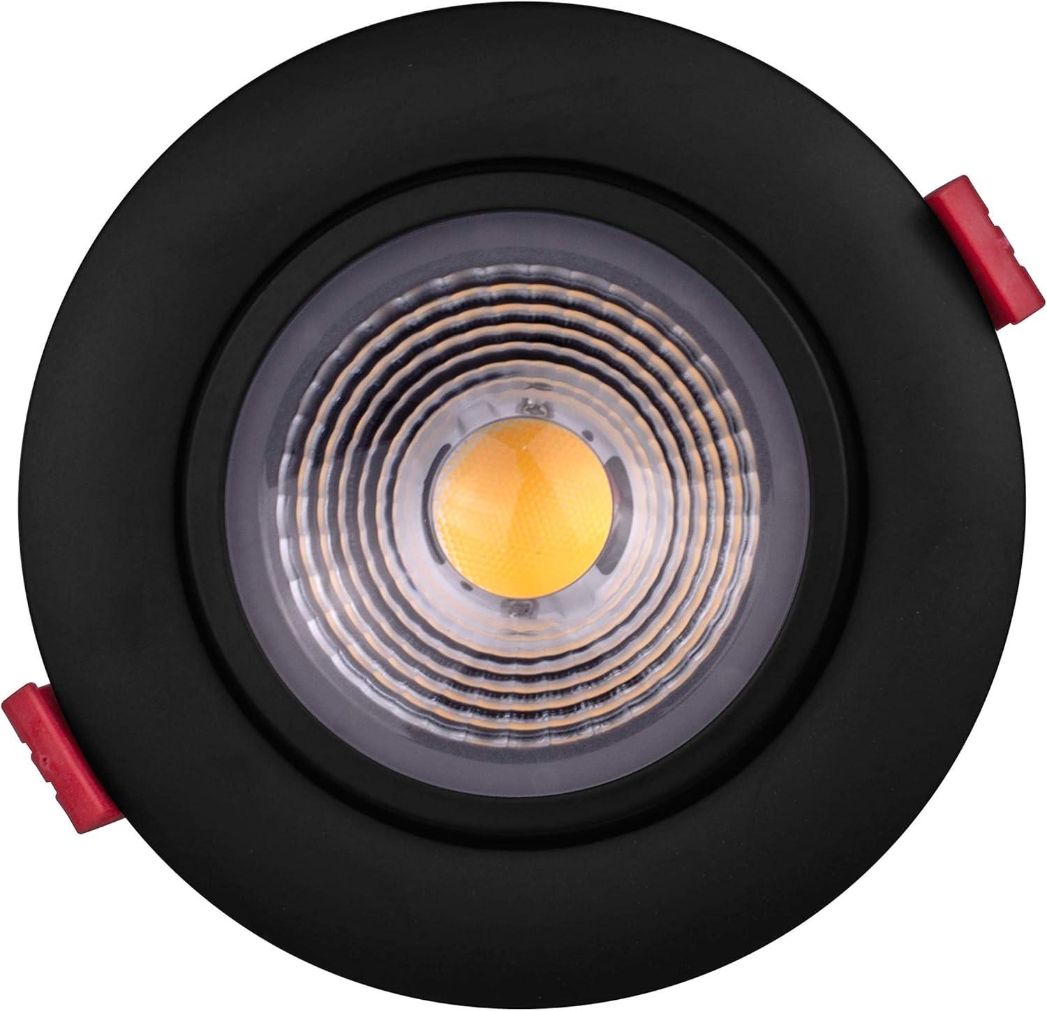 Nicor Black Aluminum 4-Inch LED Gimbal Recessed Downlight