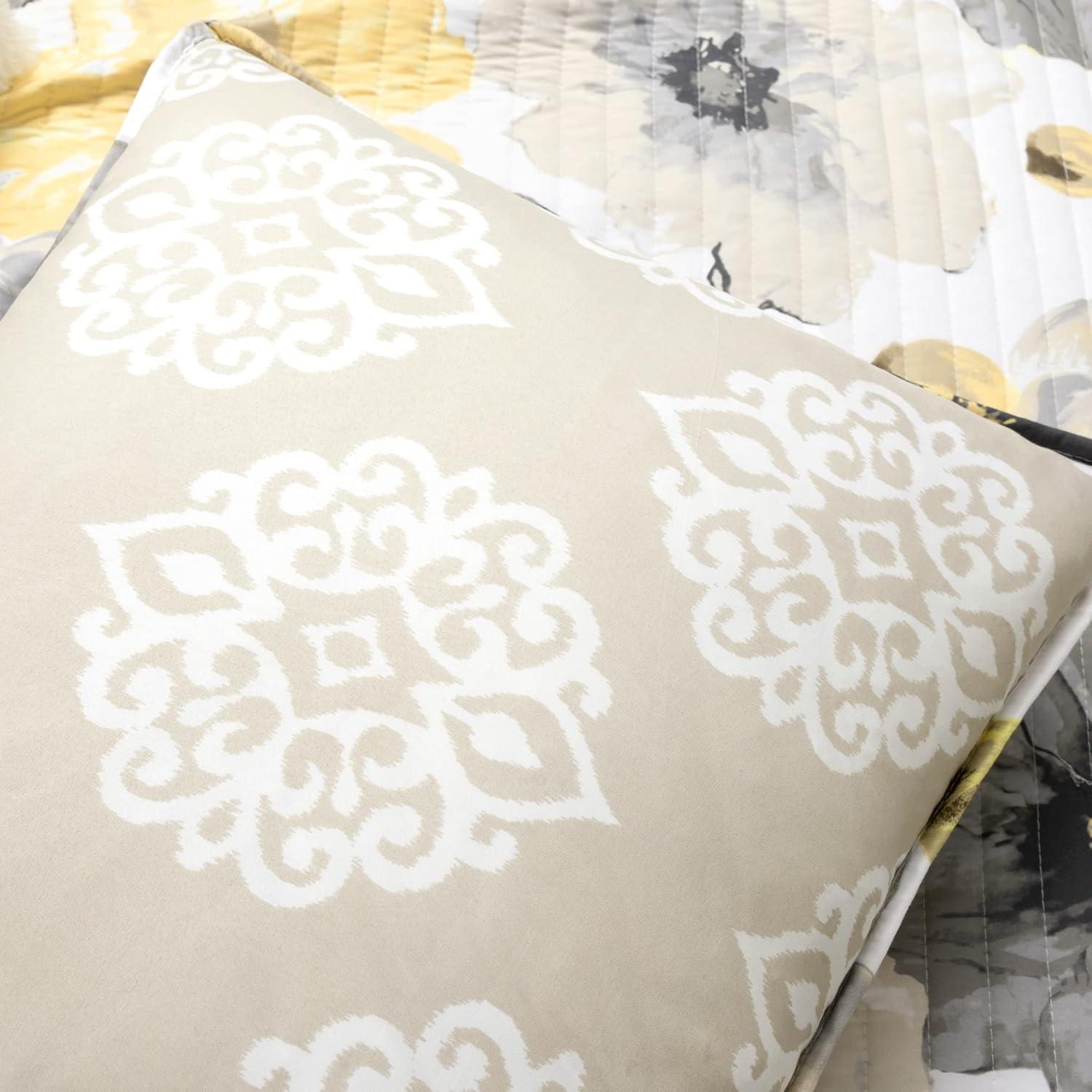 Lush Decor Yellow Reversible 8 Piece Quilt Set