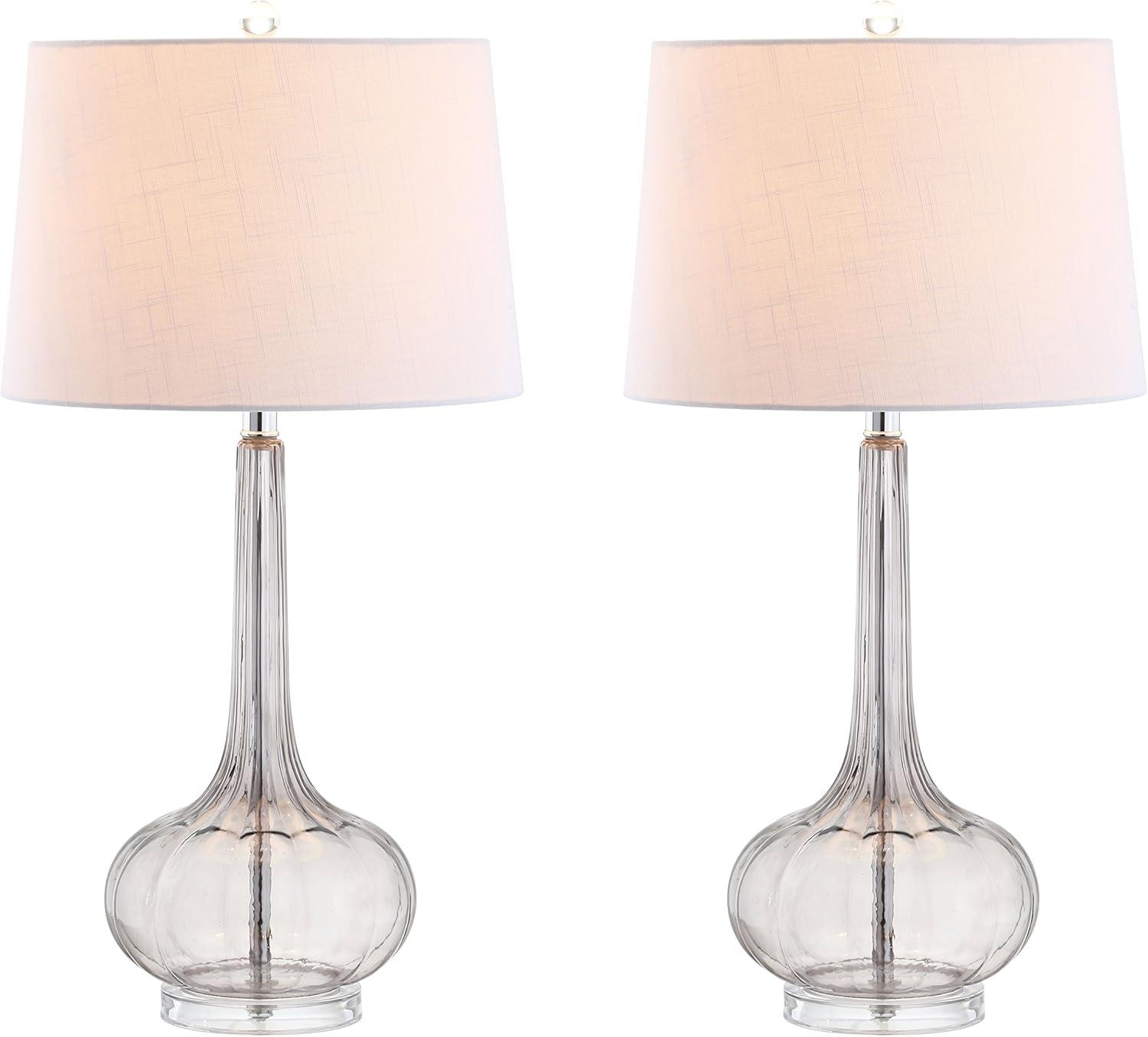 28.5" (Set of 2) Bette Glass Teardrop Table Lamp (Includes LED Light Bulb) - JONATHAN Y