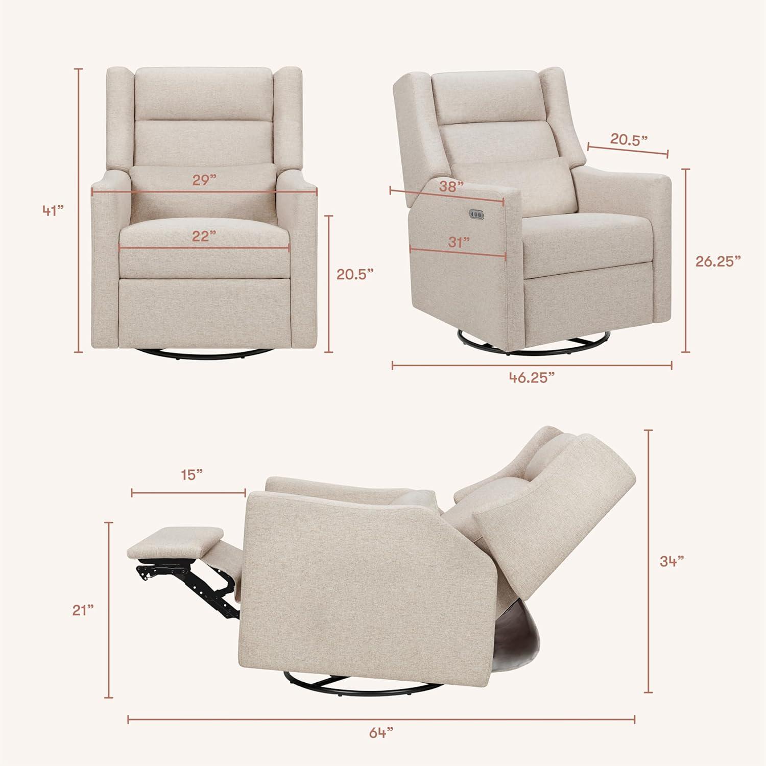 Kiwi Plus Power Glider Recliner w/ Power Headrest