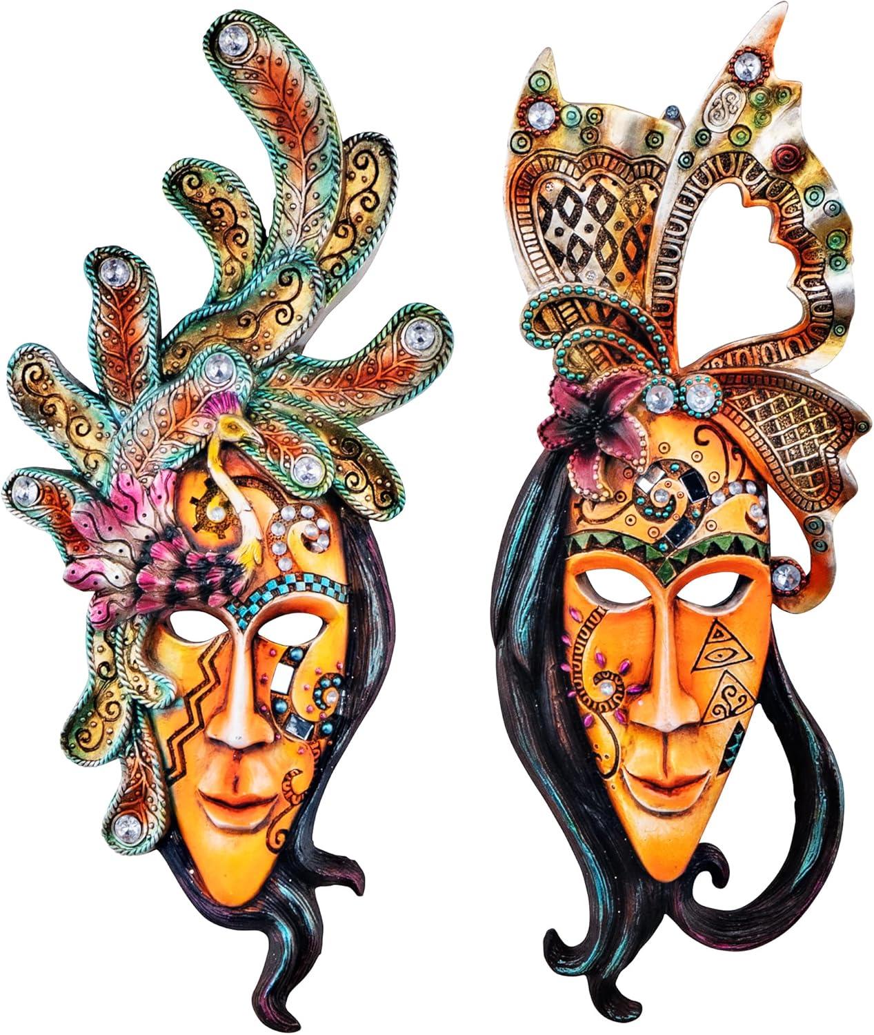 Design Toscano 2 Piece Masquerade Mask Wall Décor Set | Wayfair