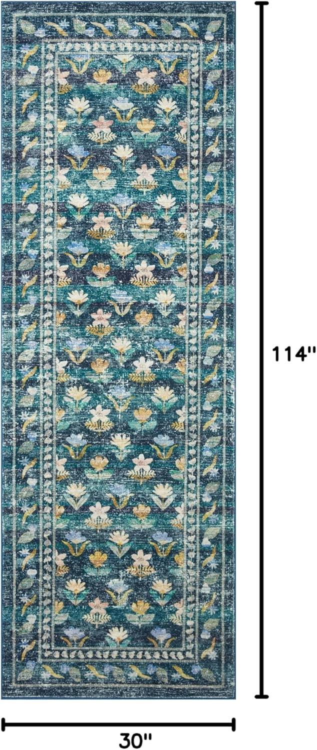 Rifle Paper Co. x Loloi Courtyard Emerald Area Rug feat. CloudPile
