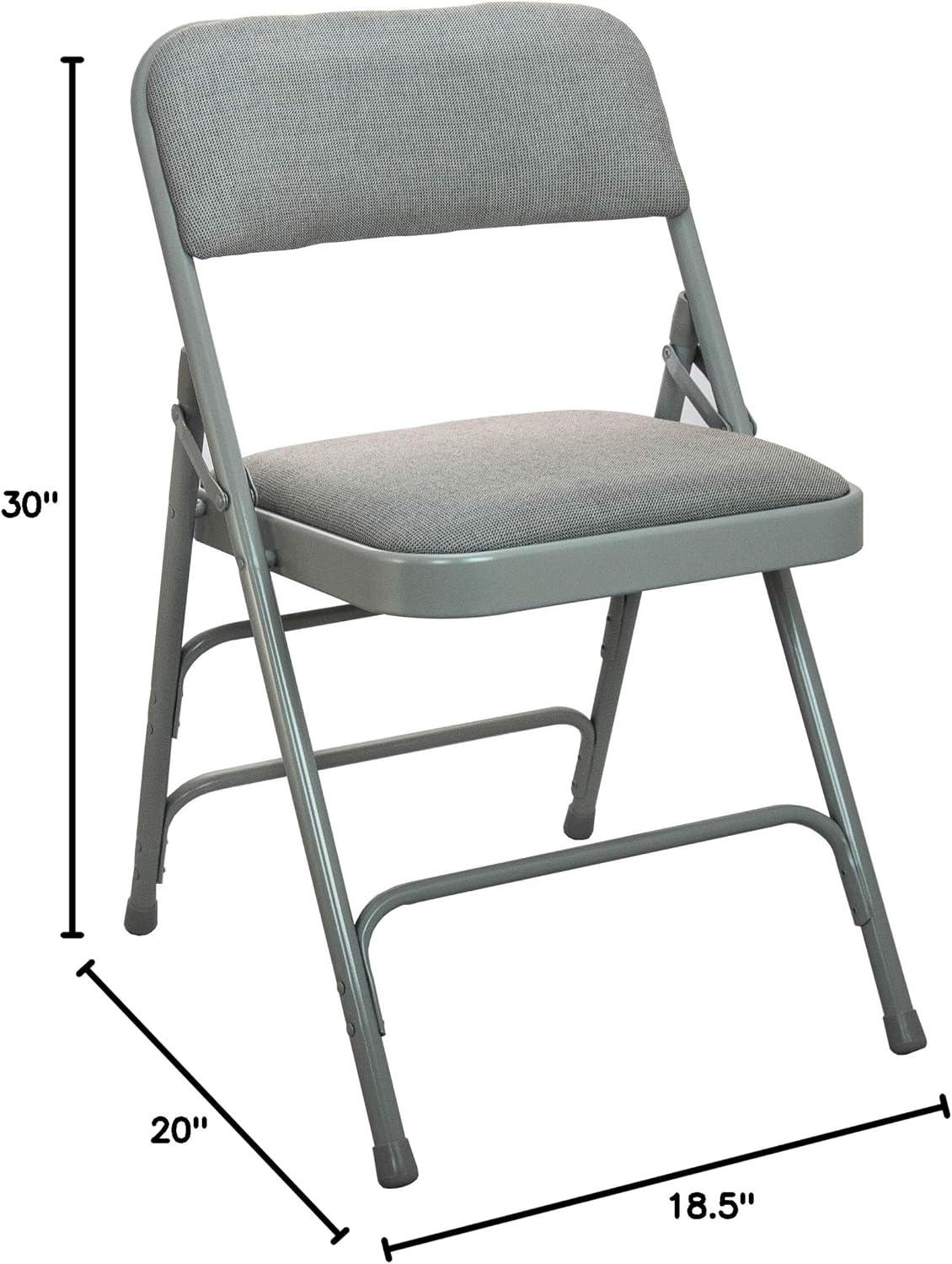 Flash Furniture Advantage Padded Metal Folding Chair - Fabric Seat