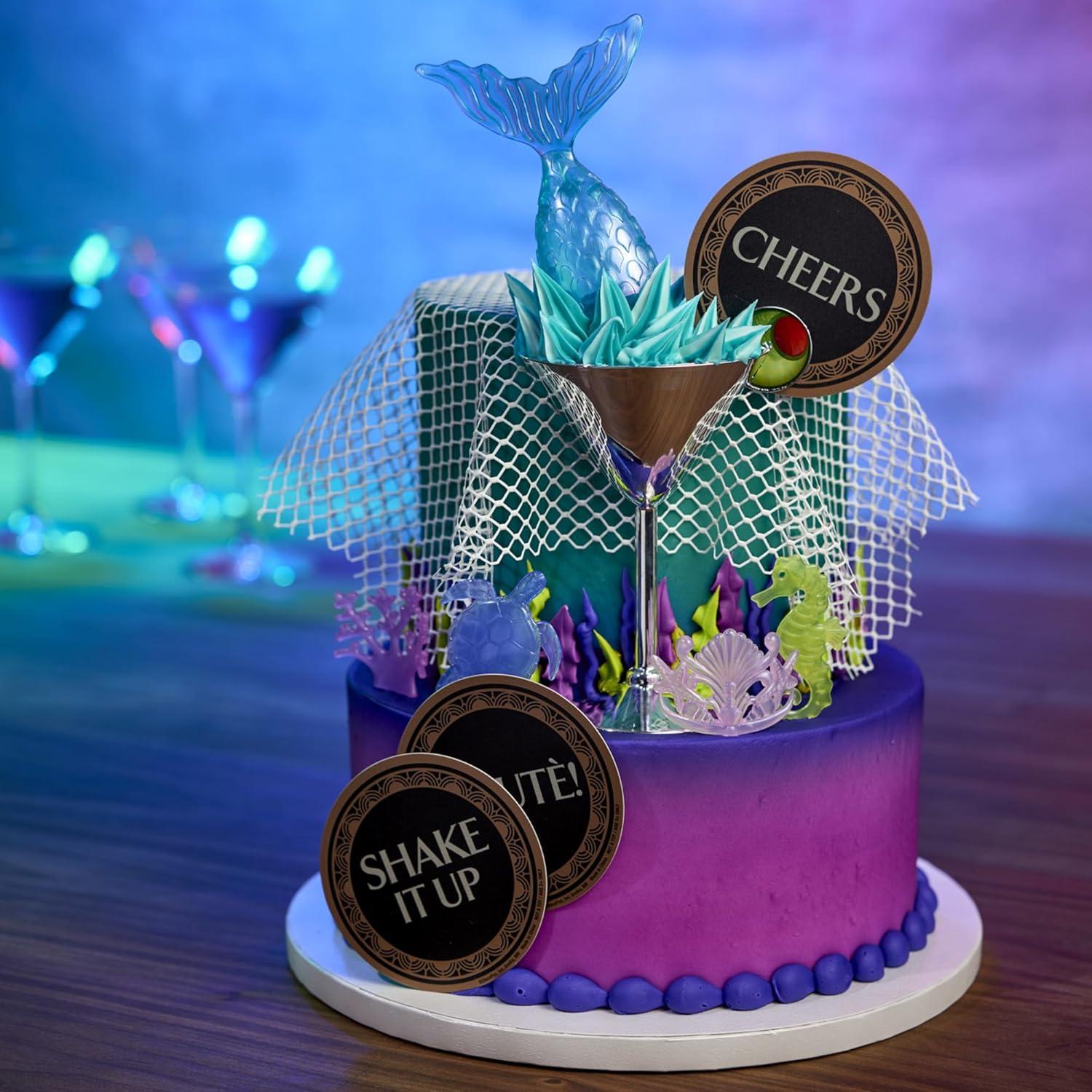 Mystical Mermaid Translucent Plastic Cake Decorating Set