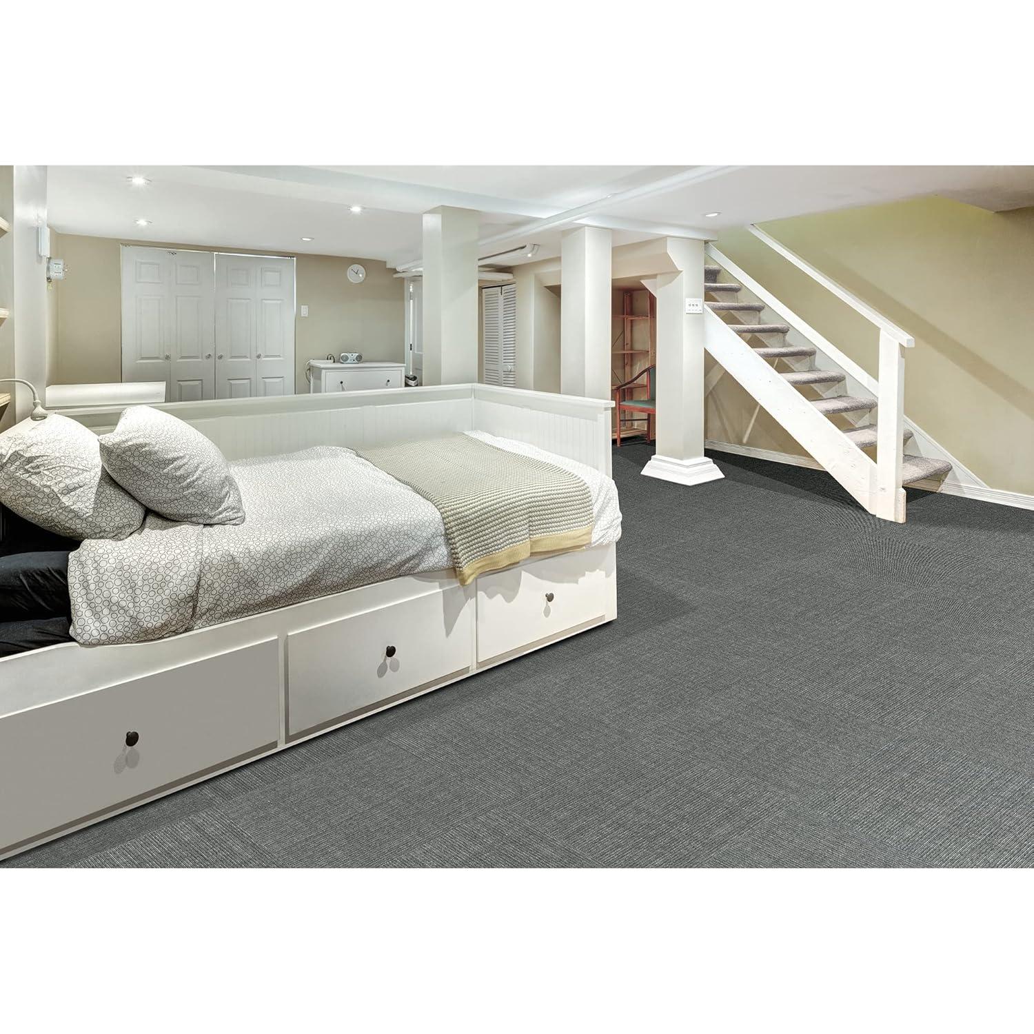 Mohawk Mohawk Basics 24" x 24" PET Fiber Carpet Tiles (96 sqft per carton-24 Tiles)